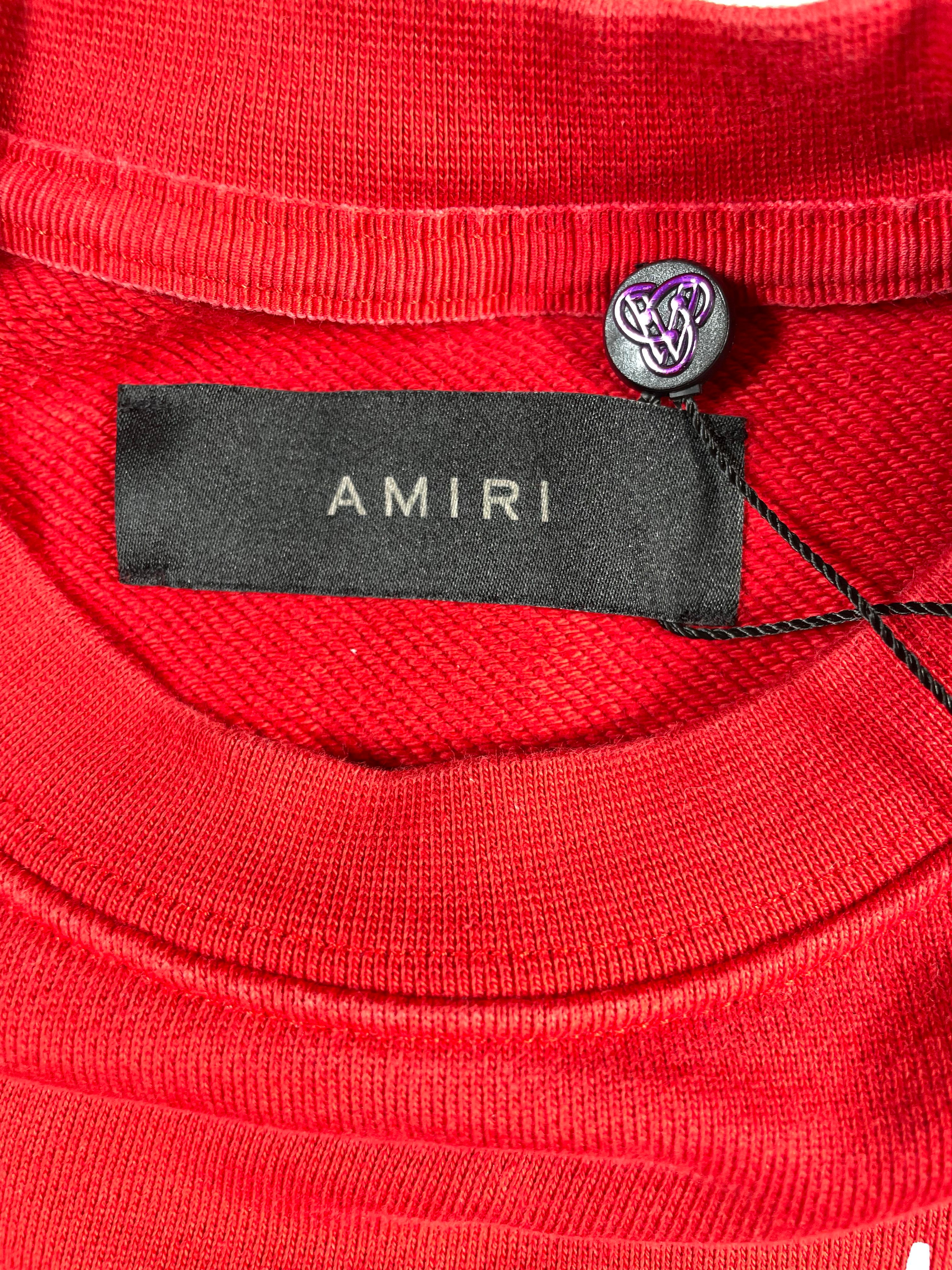Amiri Bones Crew Red Sweatsuit