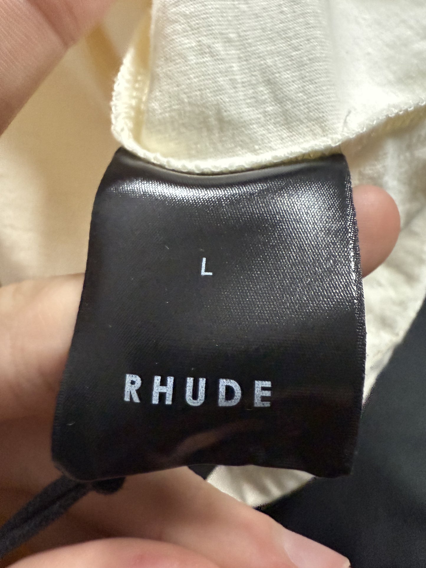 Rhude Tee Maroon White Large New
