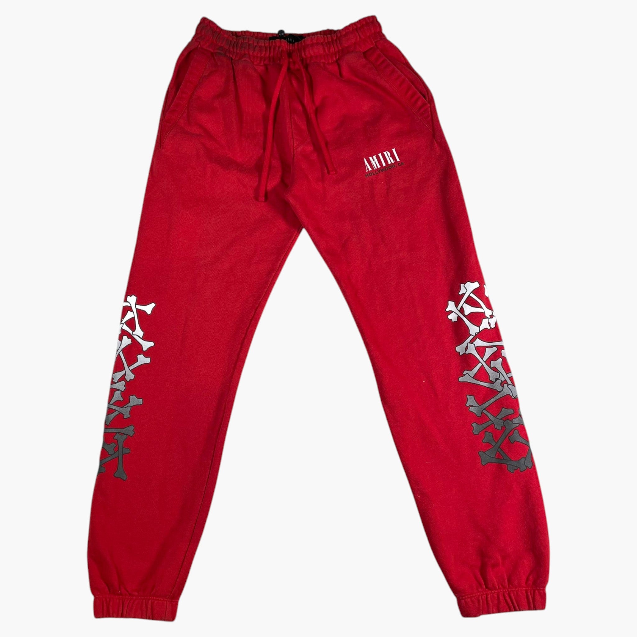Amiri Bones Crew Red Sweatsuit
