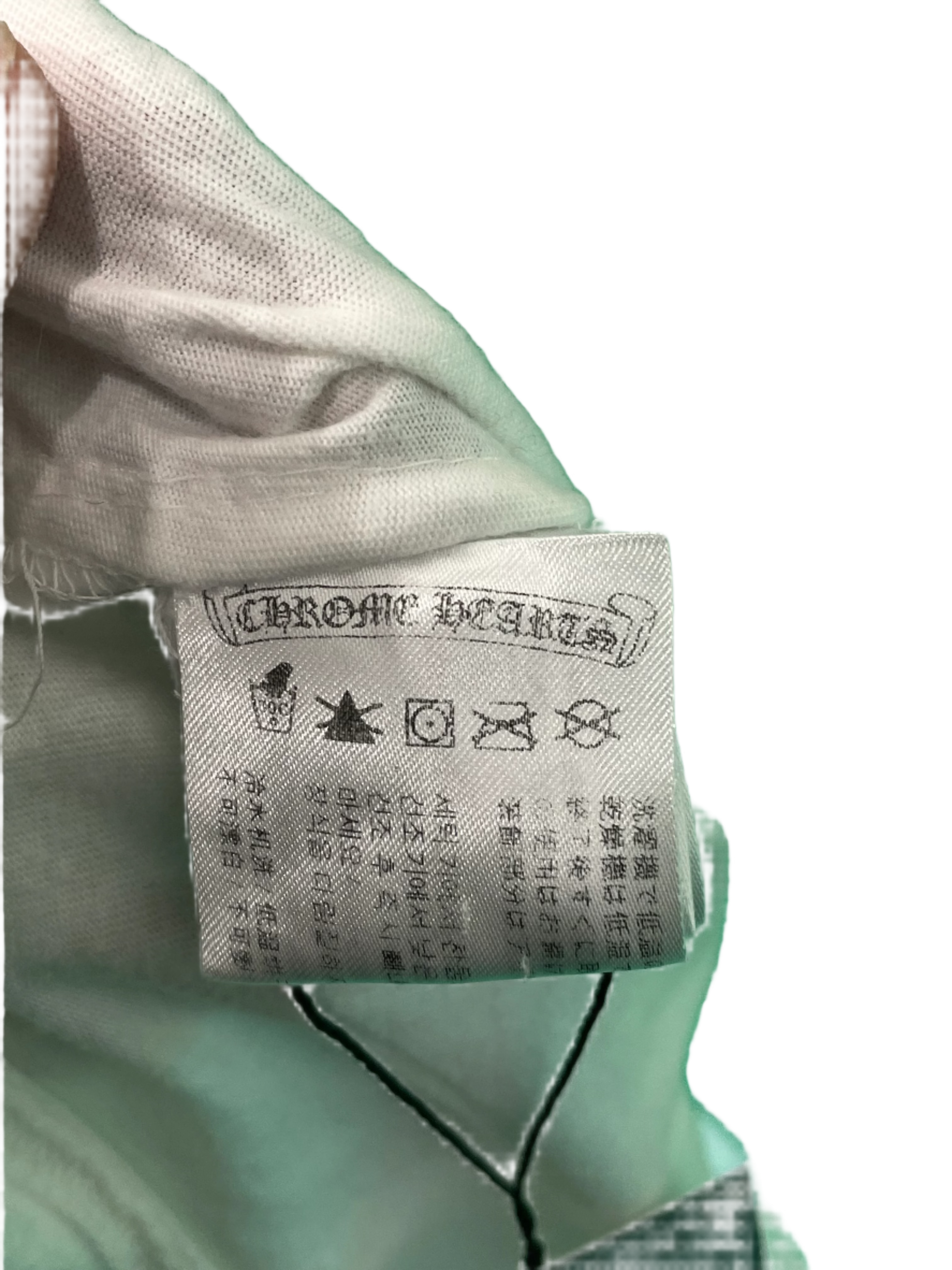 Chrome Hearts Neck Logo White Tee