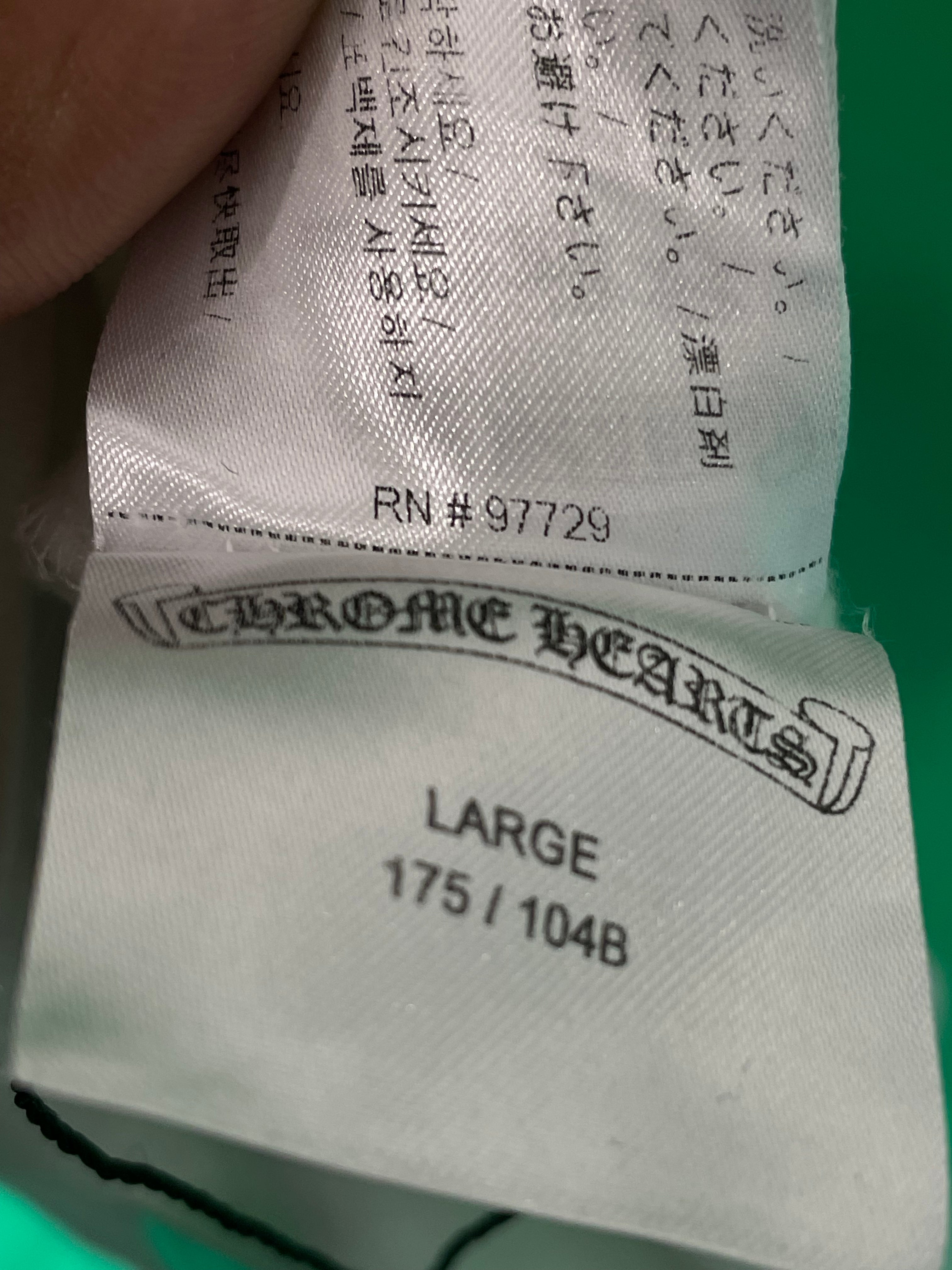 Chrome Hearts Neck Logo White Tee