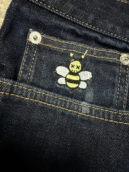 Dior Jeans Navy KAWS Bumble 34 Used