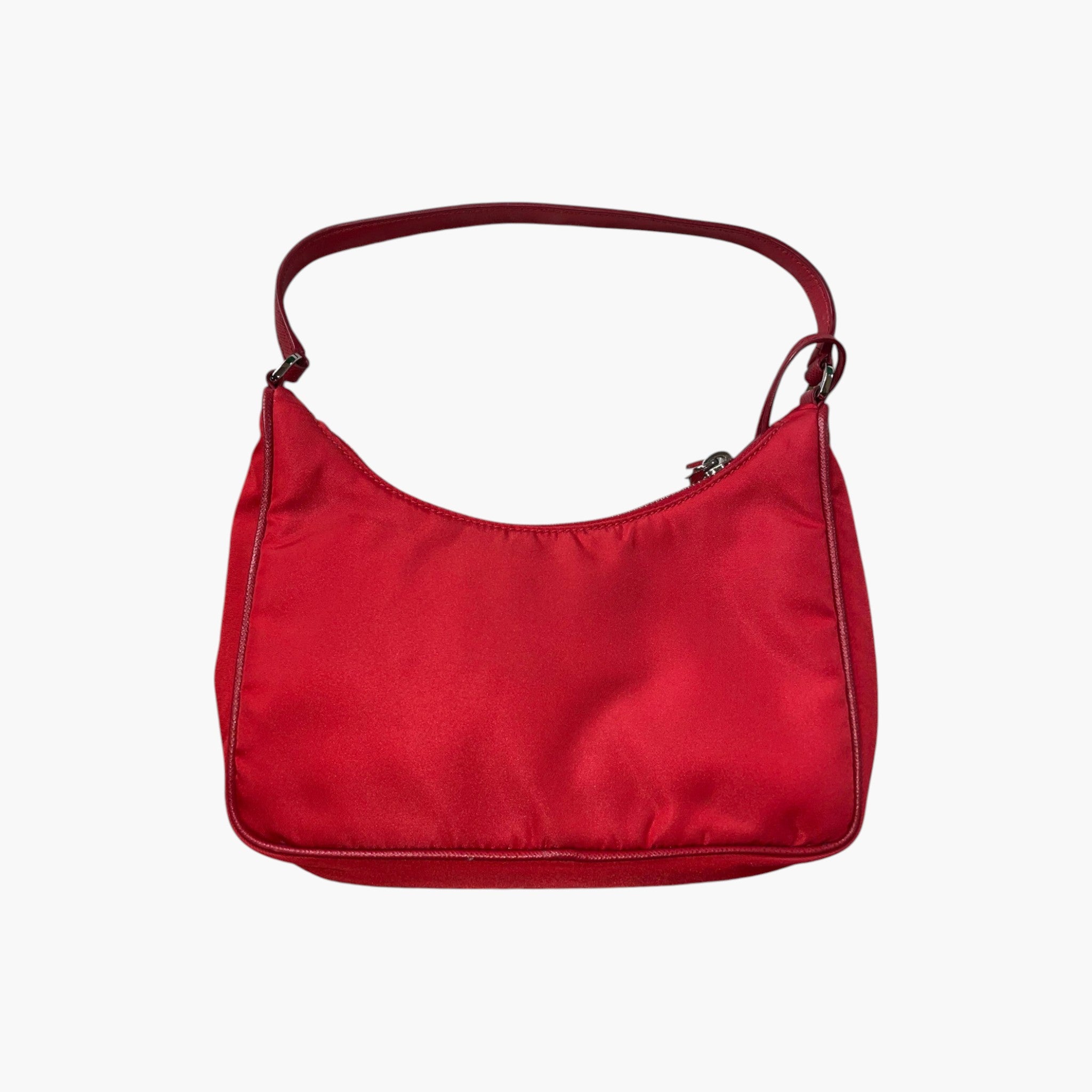 Prada Nylon Side Bag Red