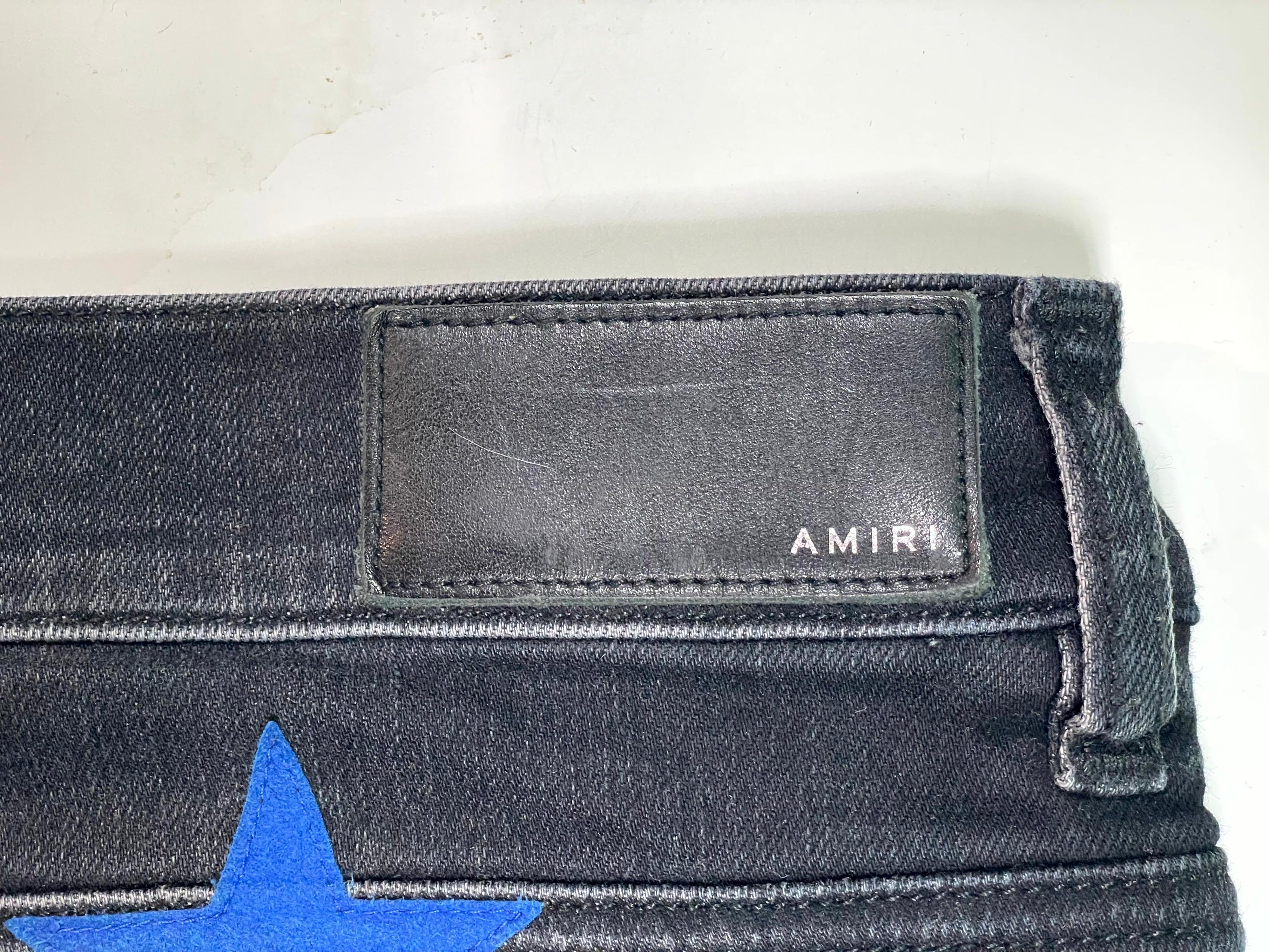 Amiri Chemist Blue & Black Jeans