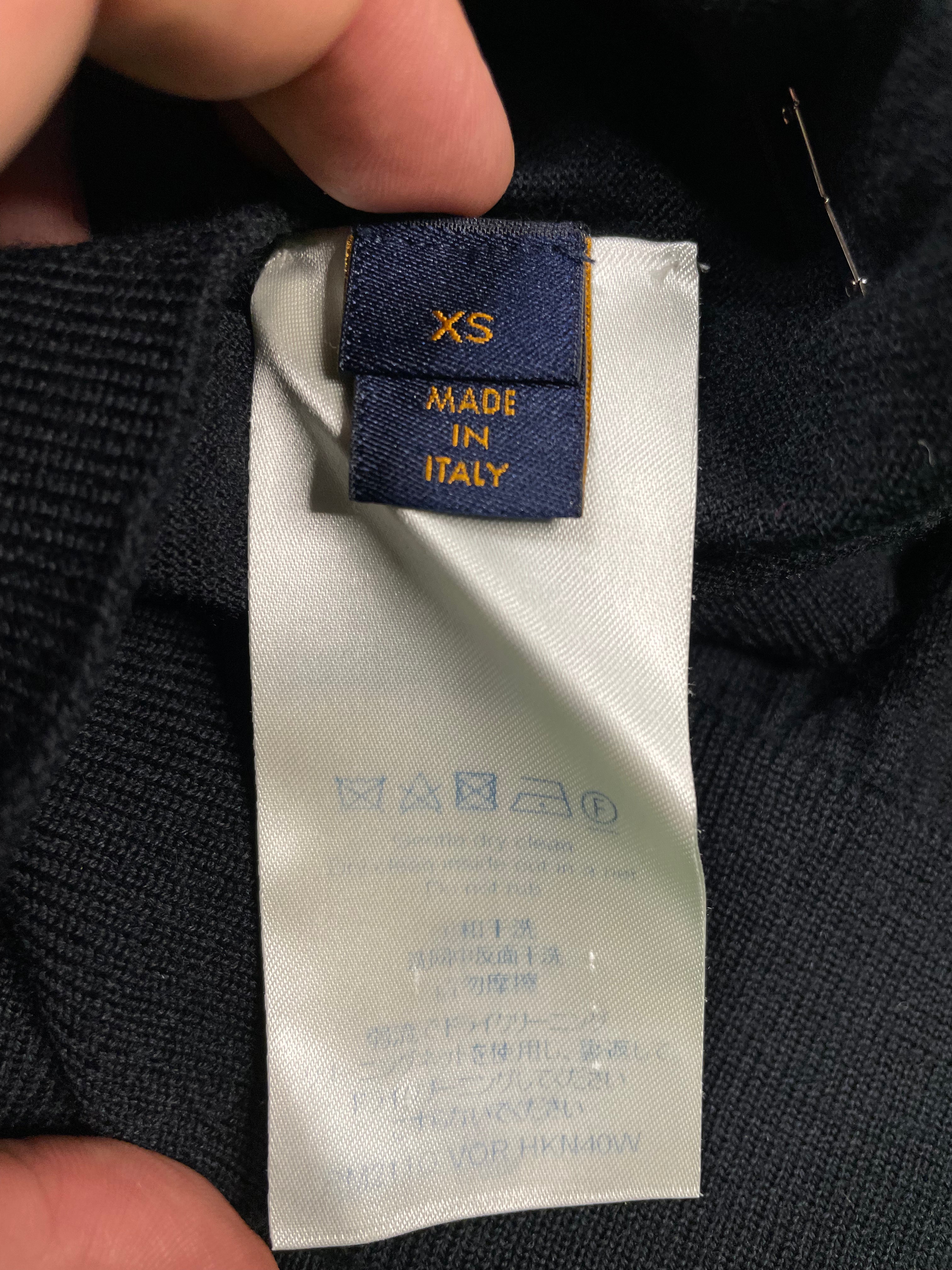 Louis Vuitton Cashmere Crewneck Black Sweater