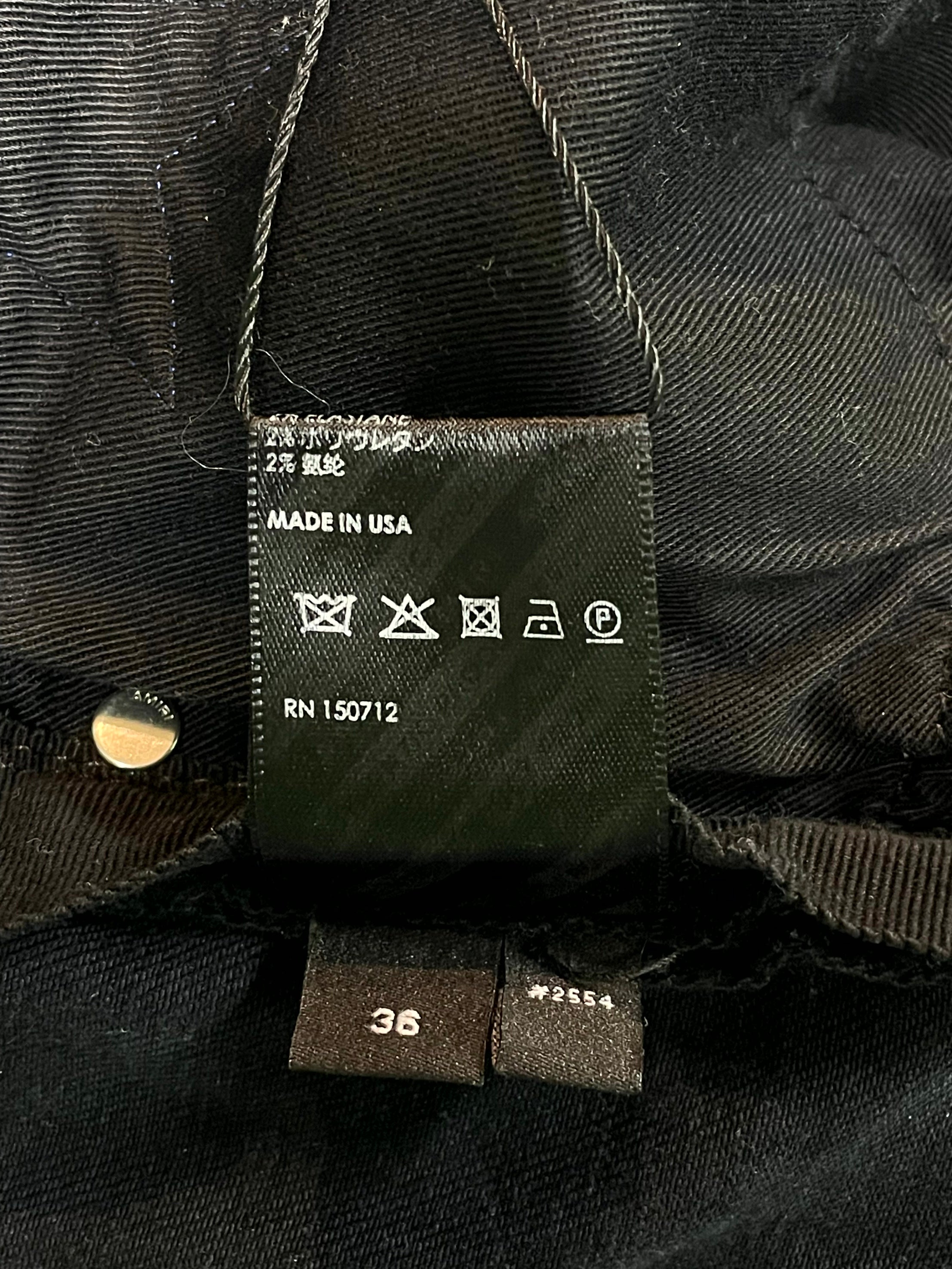 Amiri Chemist Blue & Black Jeans