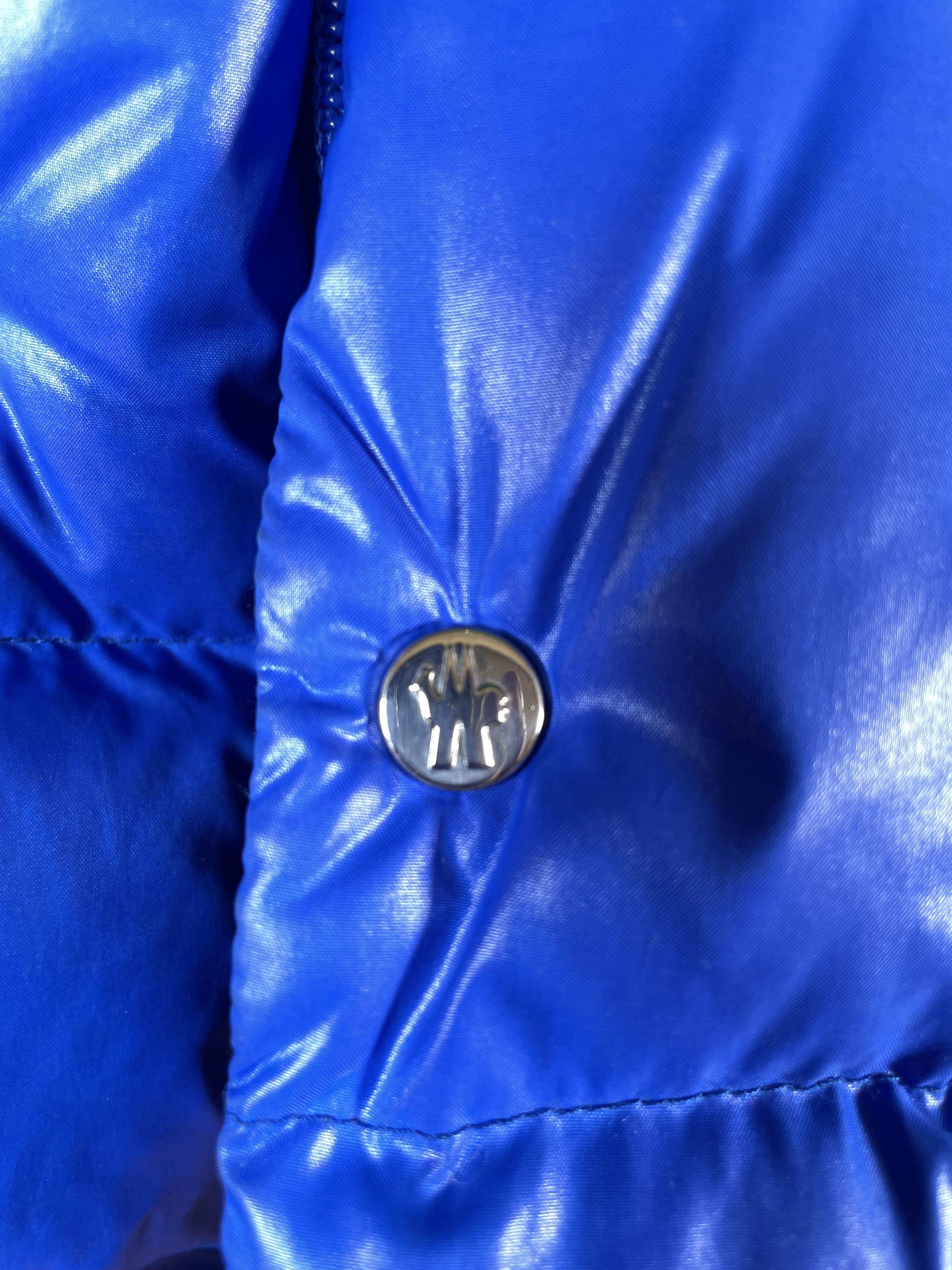 Moncler Red Dervaux Down Blue Puffer Jacket
