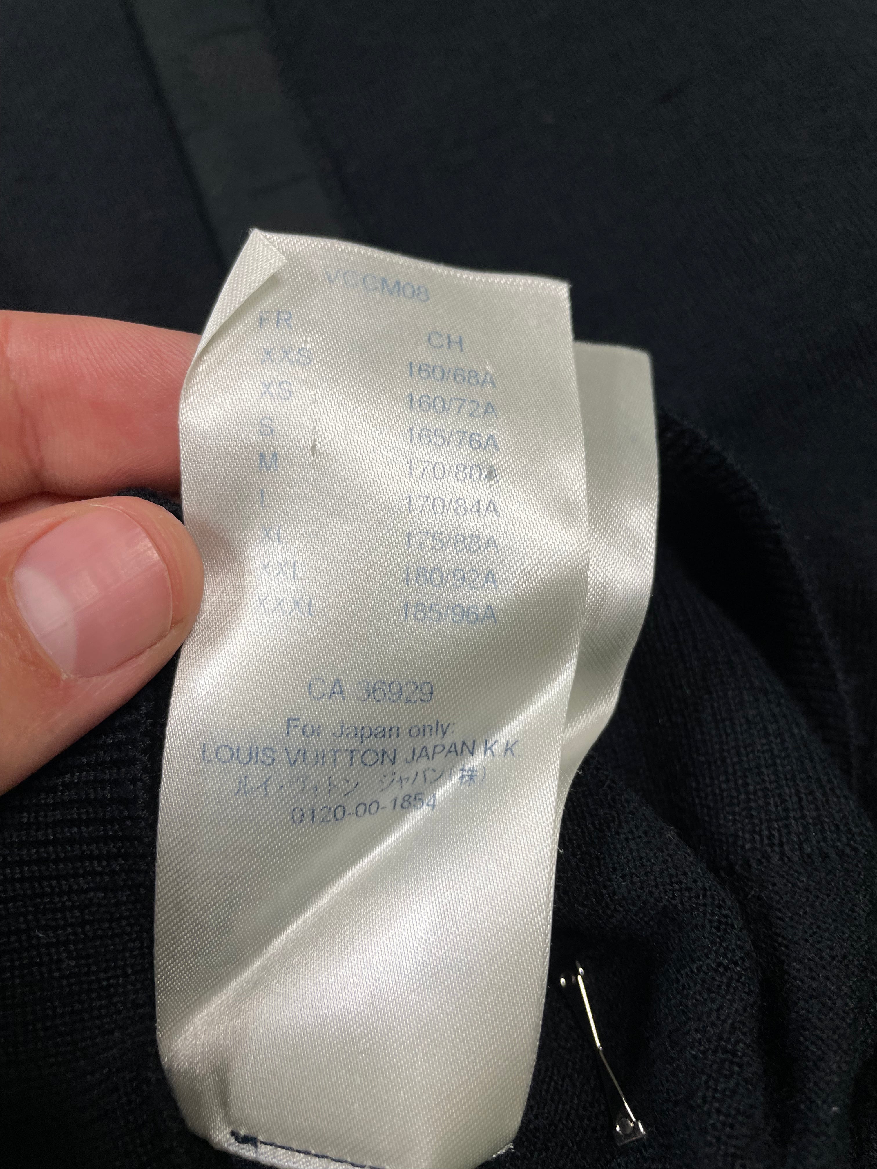 Louis Vuitton Cashmere Crewneck Black Sweater