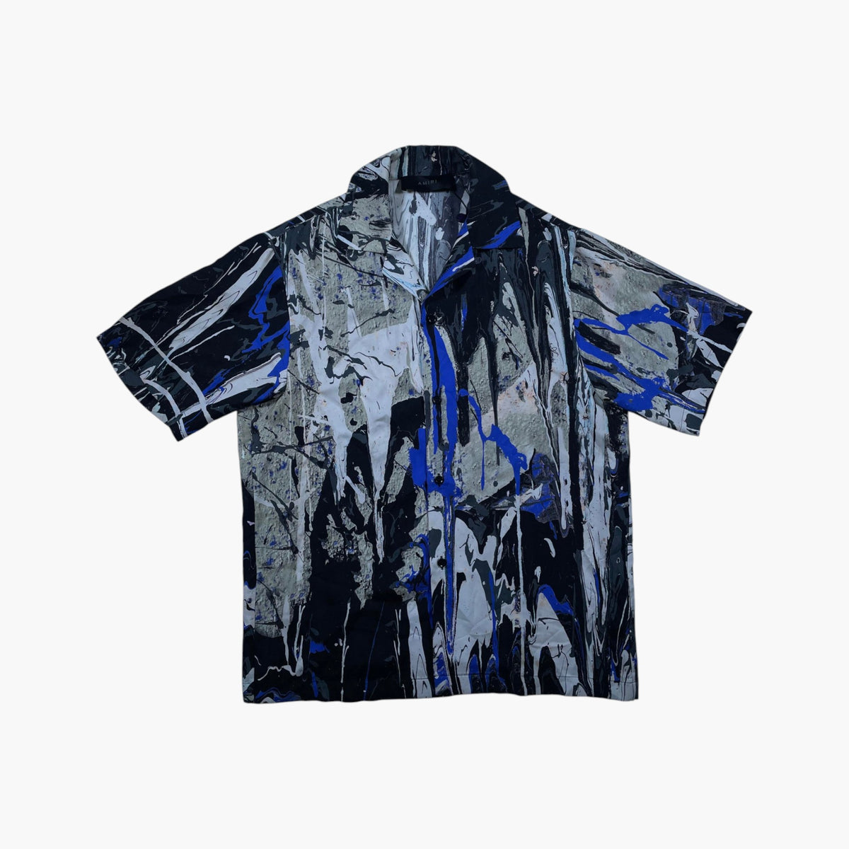 Amiri Black Tie Dye Button Up