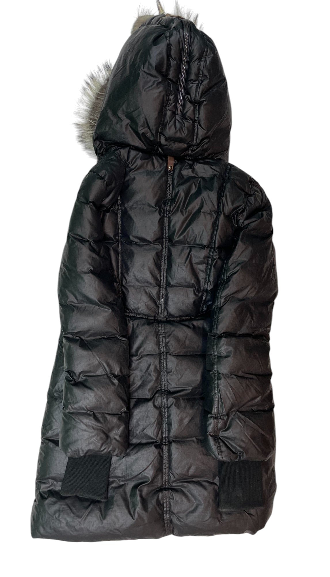 Mackage Split Kay Black Fur Hood Jacket