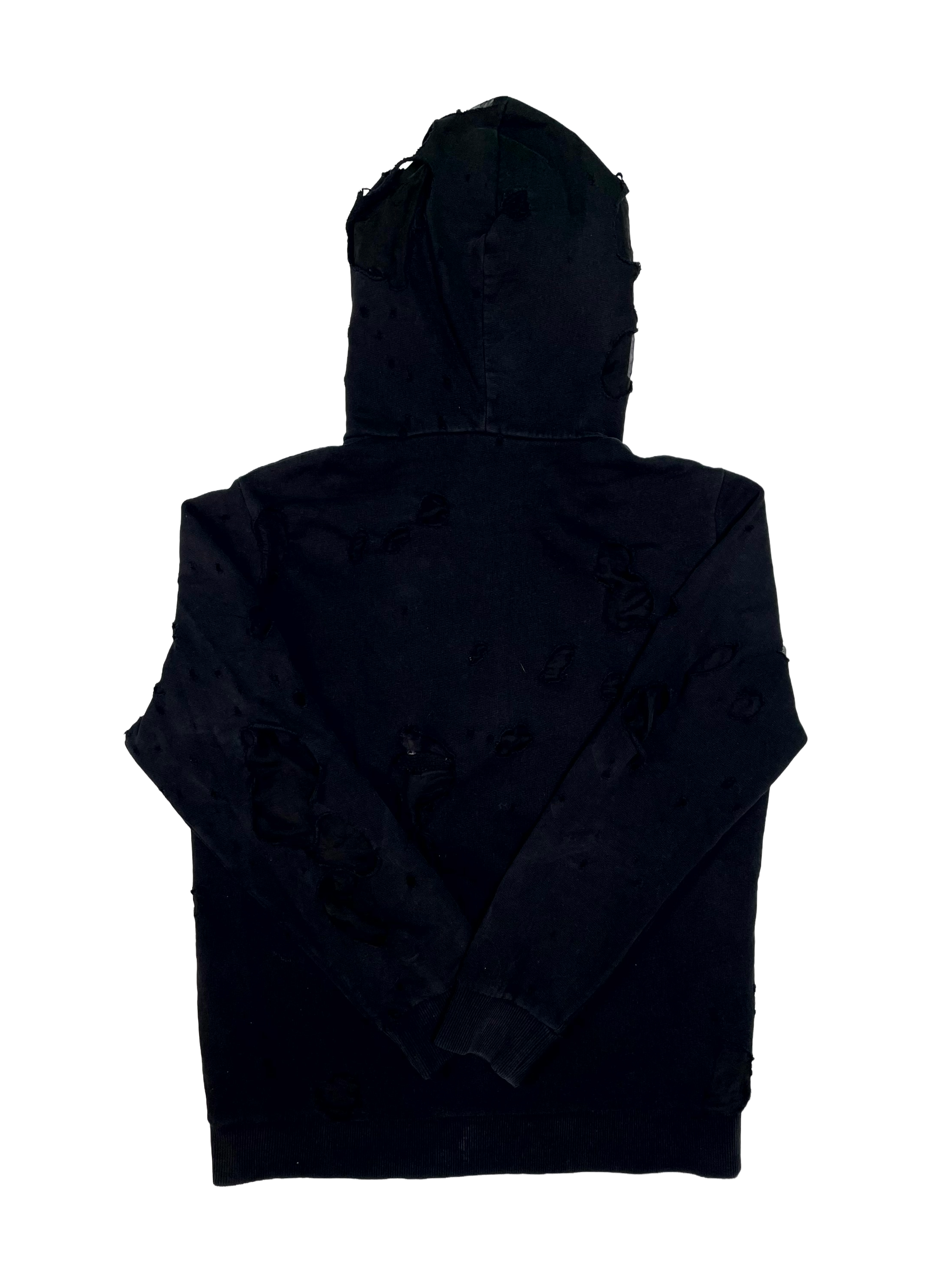 Givenchy Distressed Logo Black Hoodie