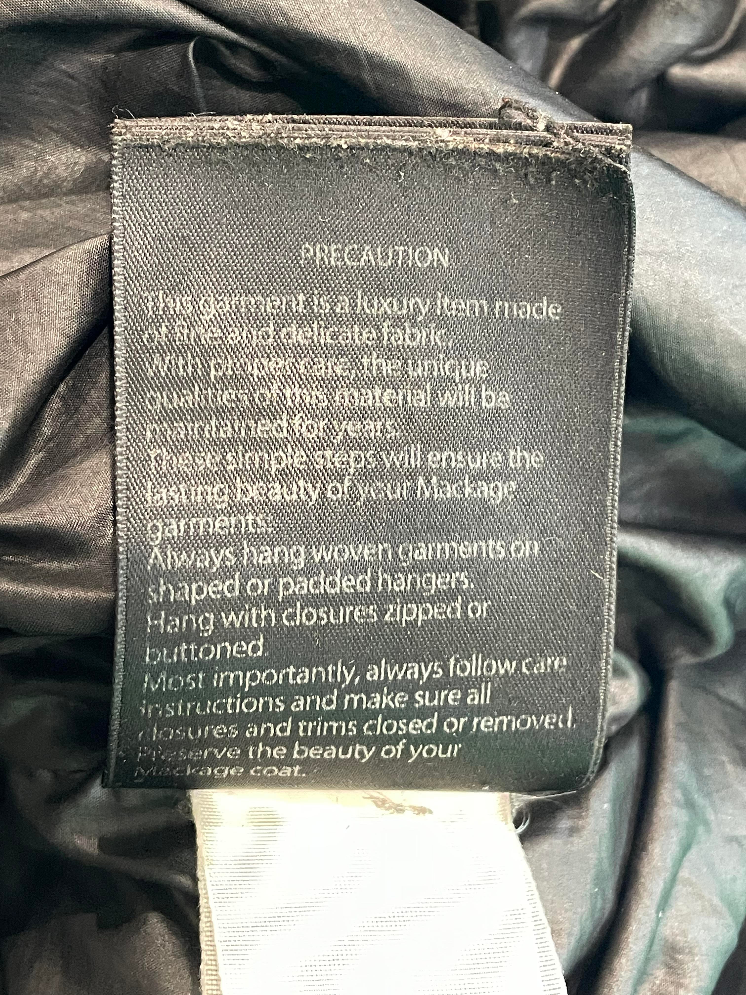 Mackage Split Kay Black Fur Hood Jacket
