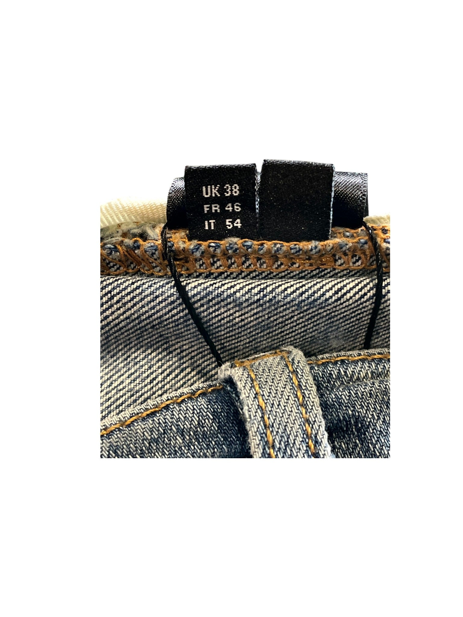 Amiri "MX1 Clay Patch" Light Wash & Black Jeans