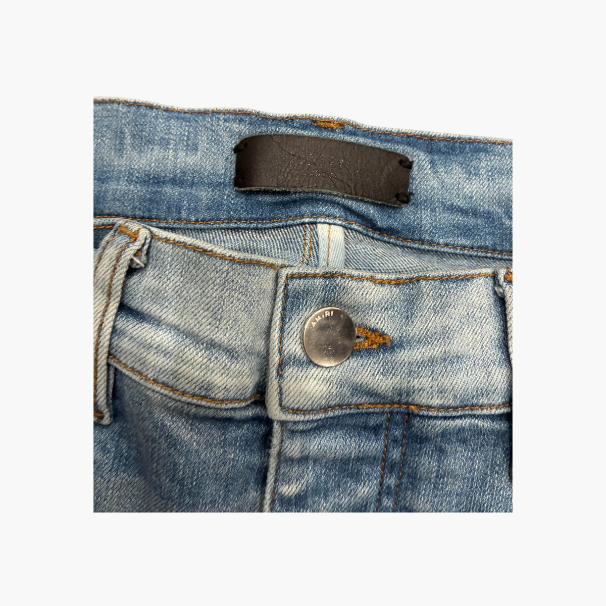 Amiri Light Wash Plain Jeans