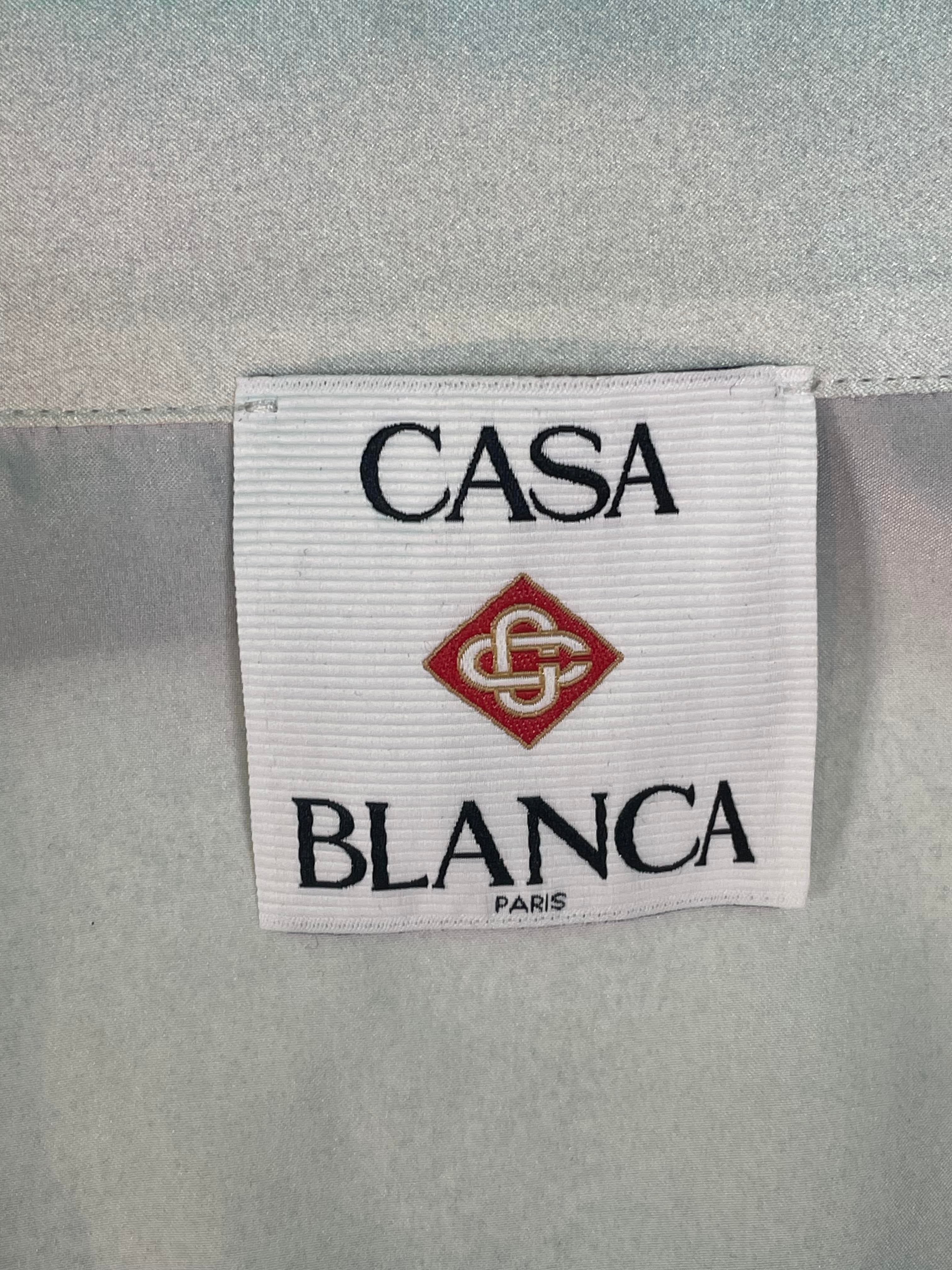 Casablanca 'Silk Skate Cuban Collar' Button Up