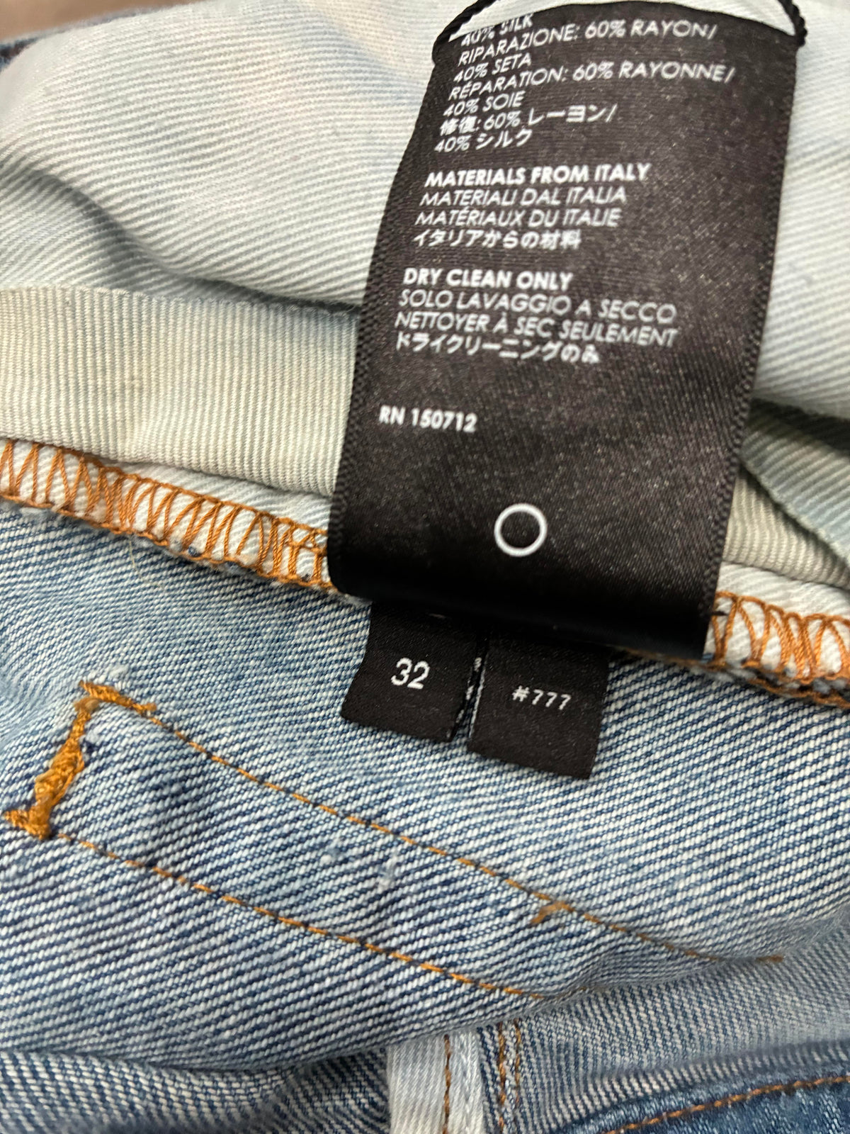 Amiri Light Wash Plain Jeans