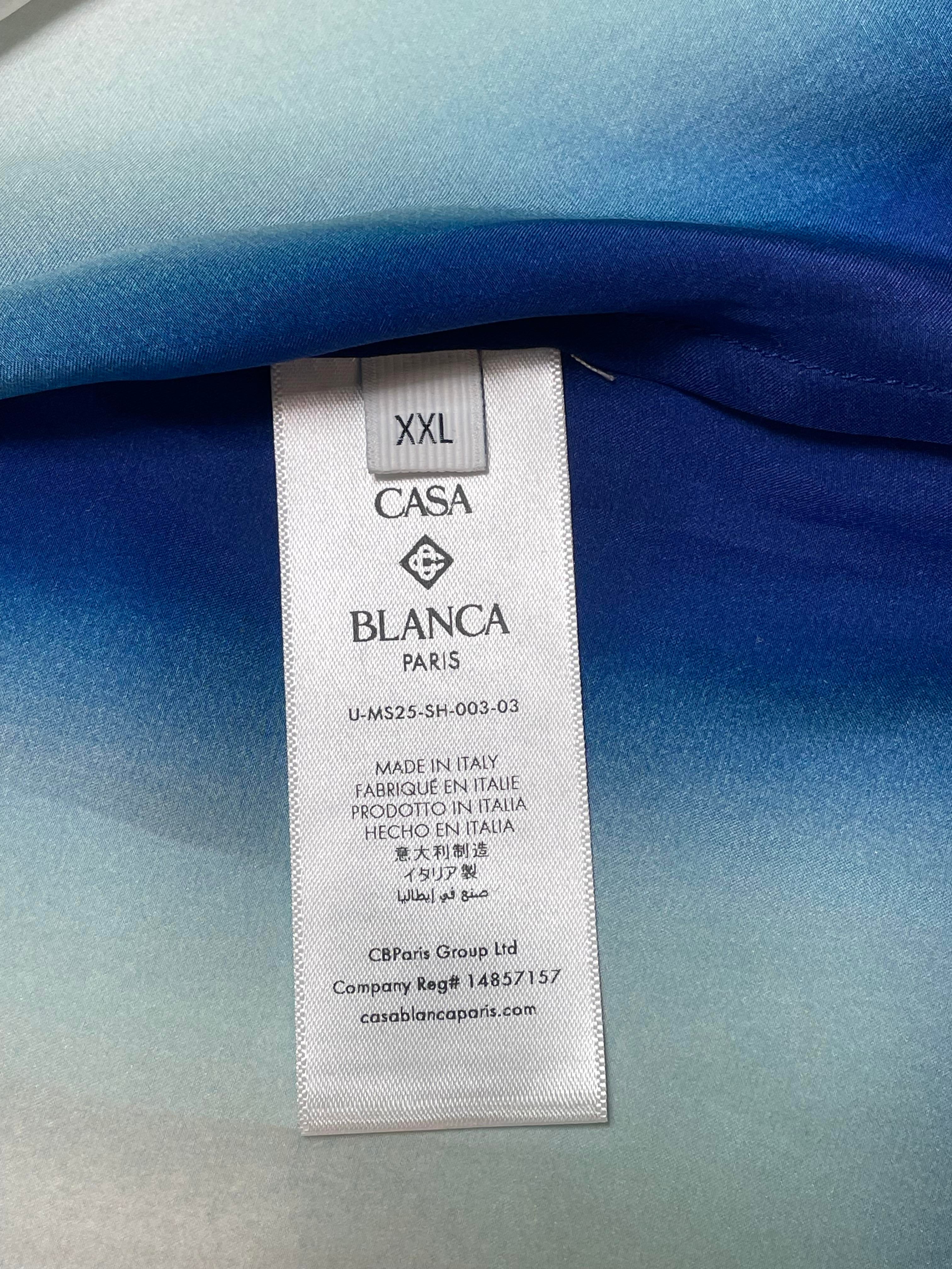 Casablanca 'Silk Skate Cuban Collar' Button Up