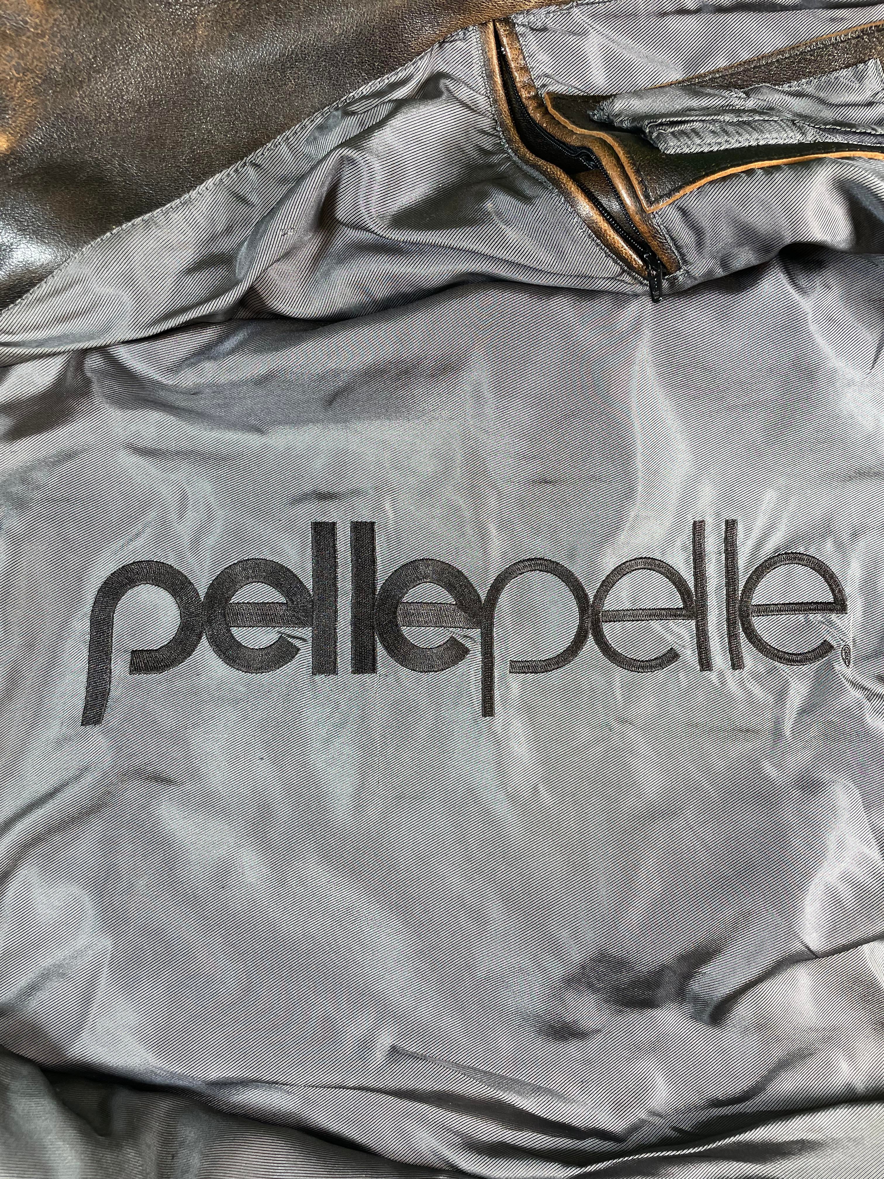 Pelle Pelle 1978 Studded Brown Varsity Jacket