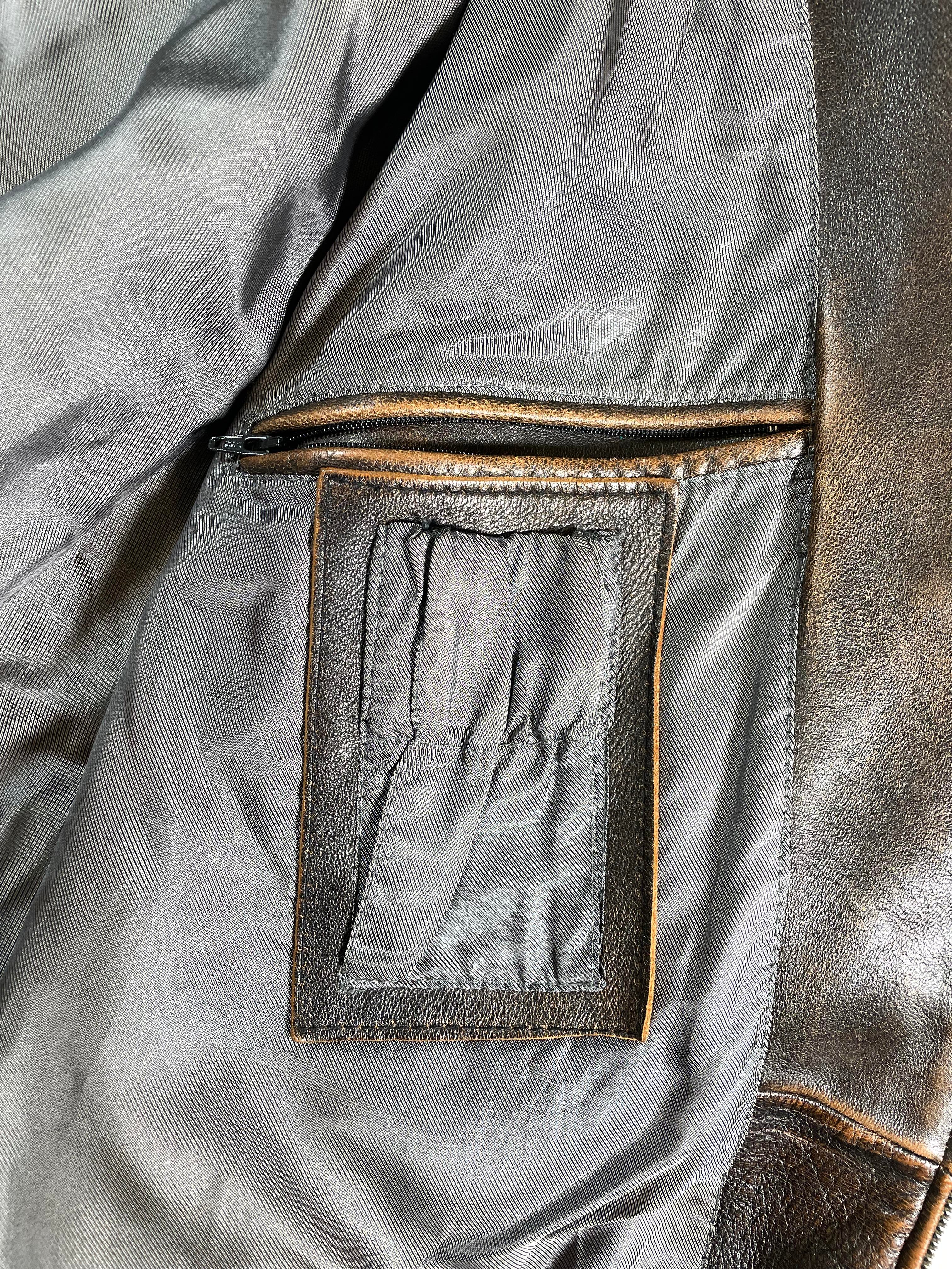 Pelle Pelle 1978 Studded Brown Varsity Jacket
