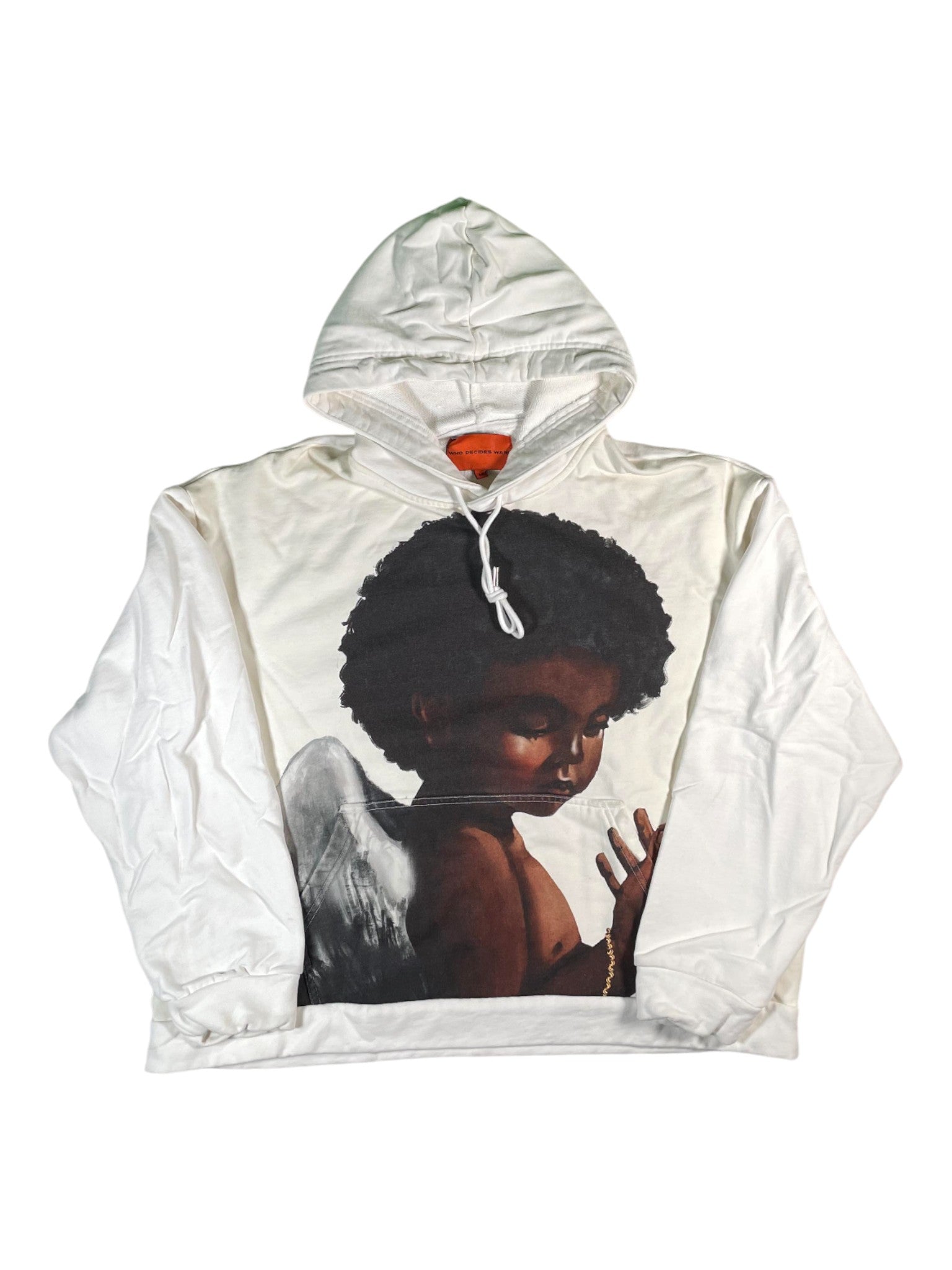 WDW Sacred Being White & Brown Hoodie