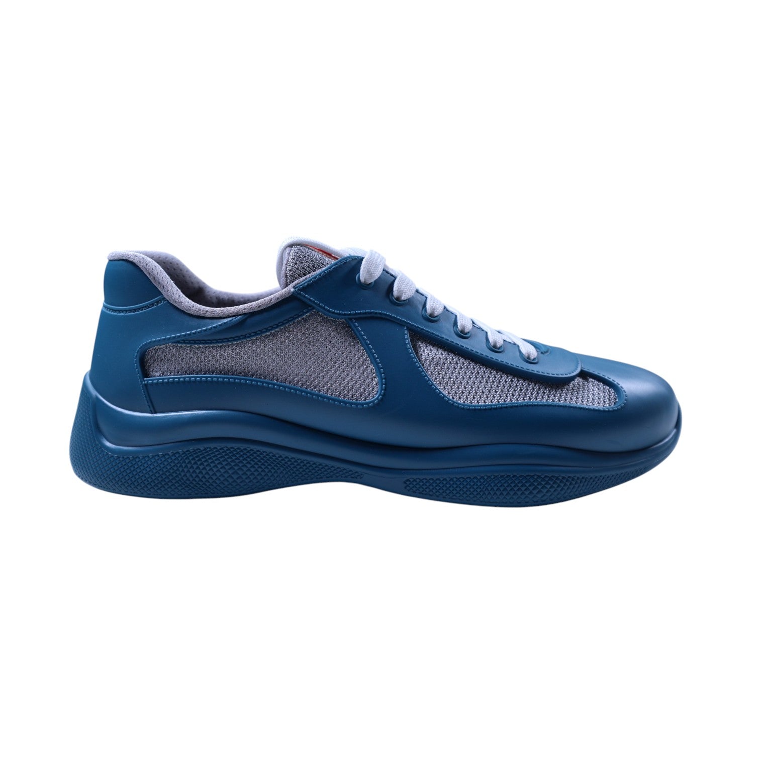 Prada 'America Cup' Laguna Blue Rubber Sneakers