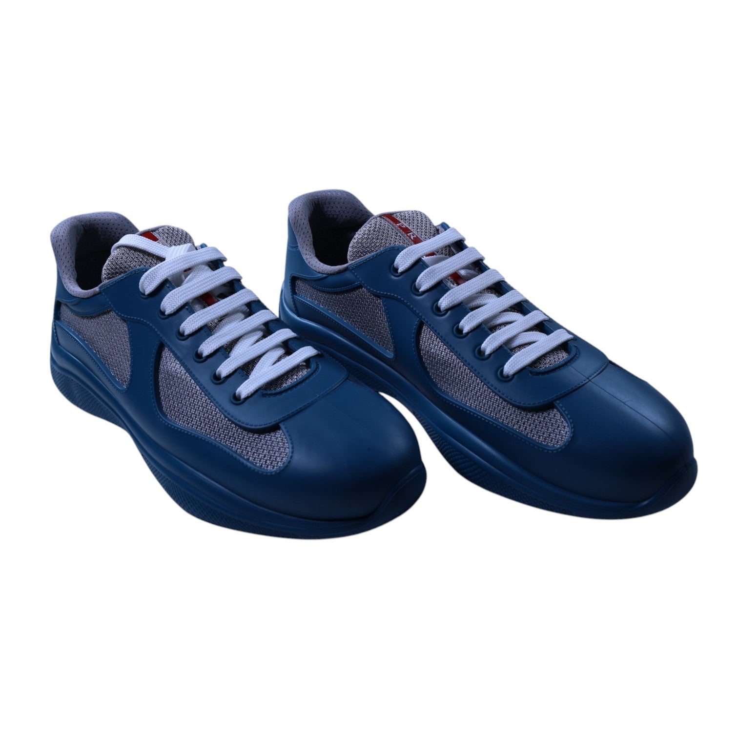 Prada 'America Cup' Laguna Blue Rubber Sneakers