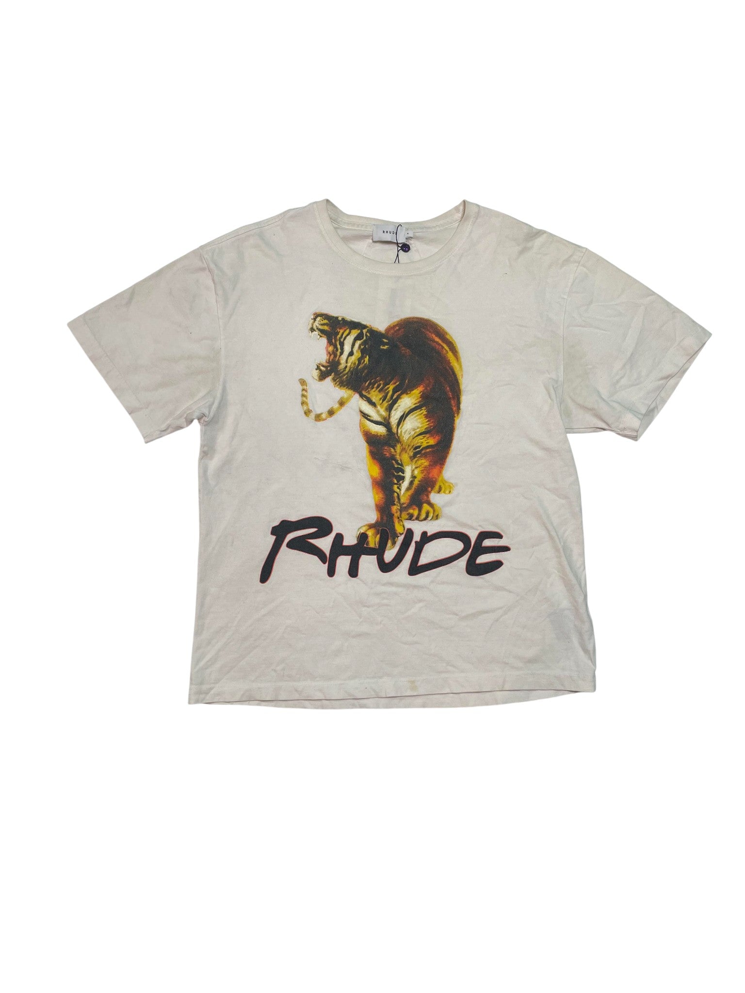 Rhude 'Tiger' White Tee