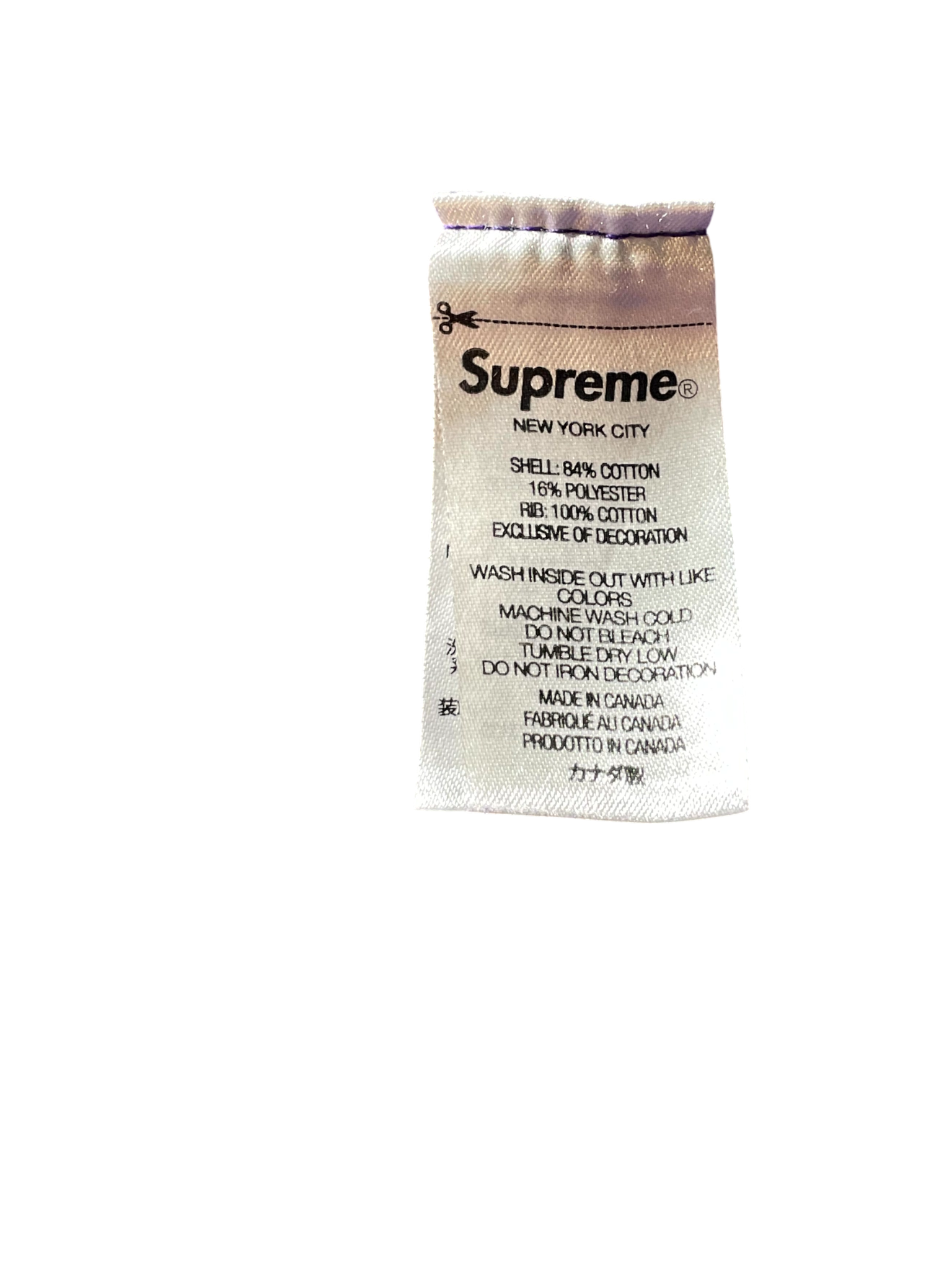 Supreme Script Purple Hoodie