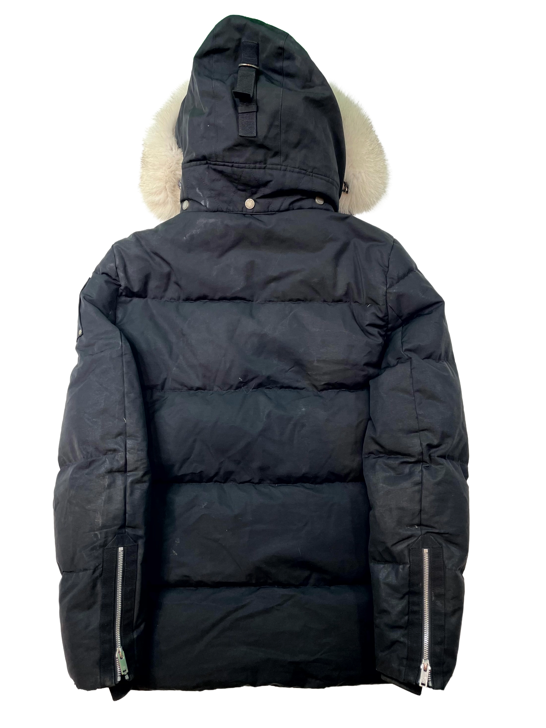 Moose Knuckle Black & White Fur Jacket