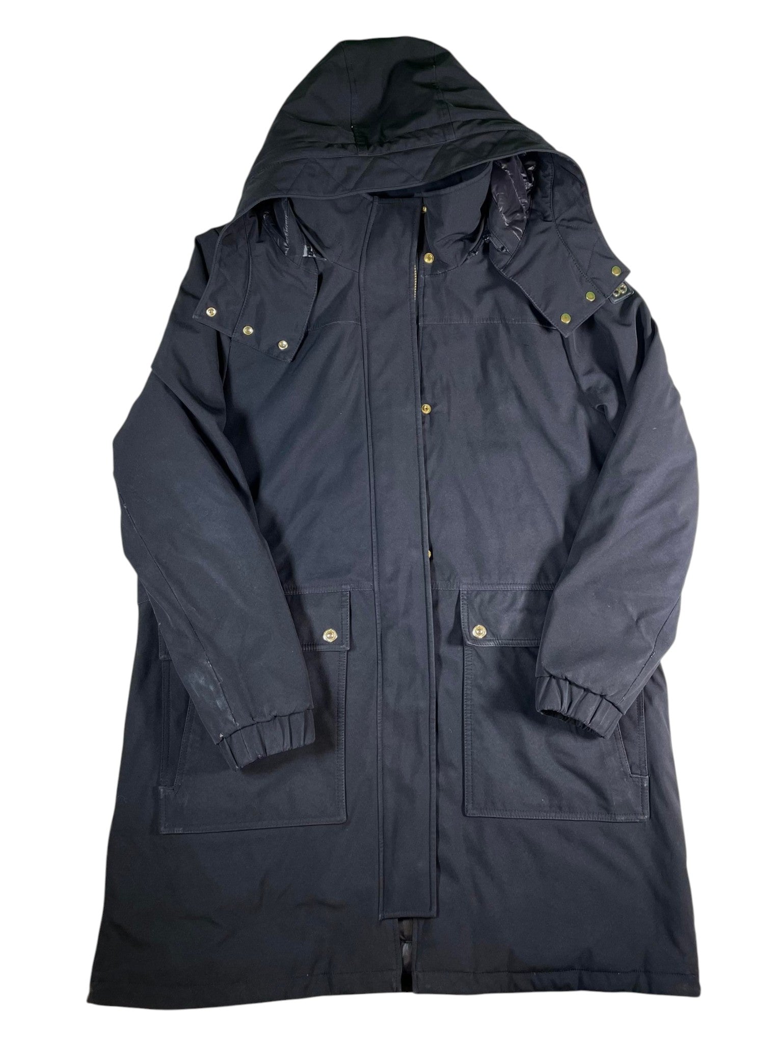 Moose Knuckles Black & Gold Parka Jacket