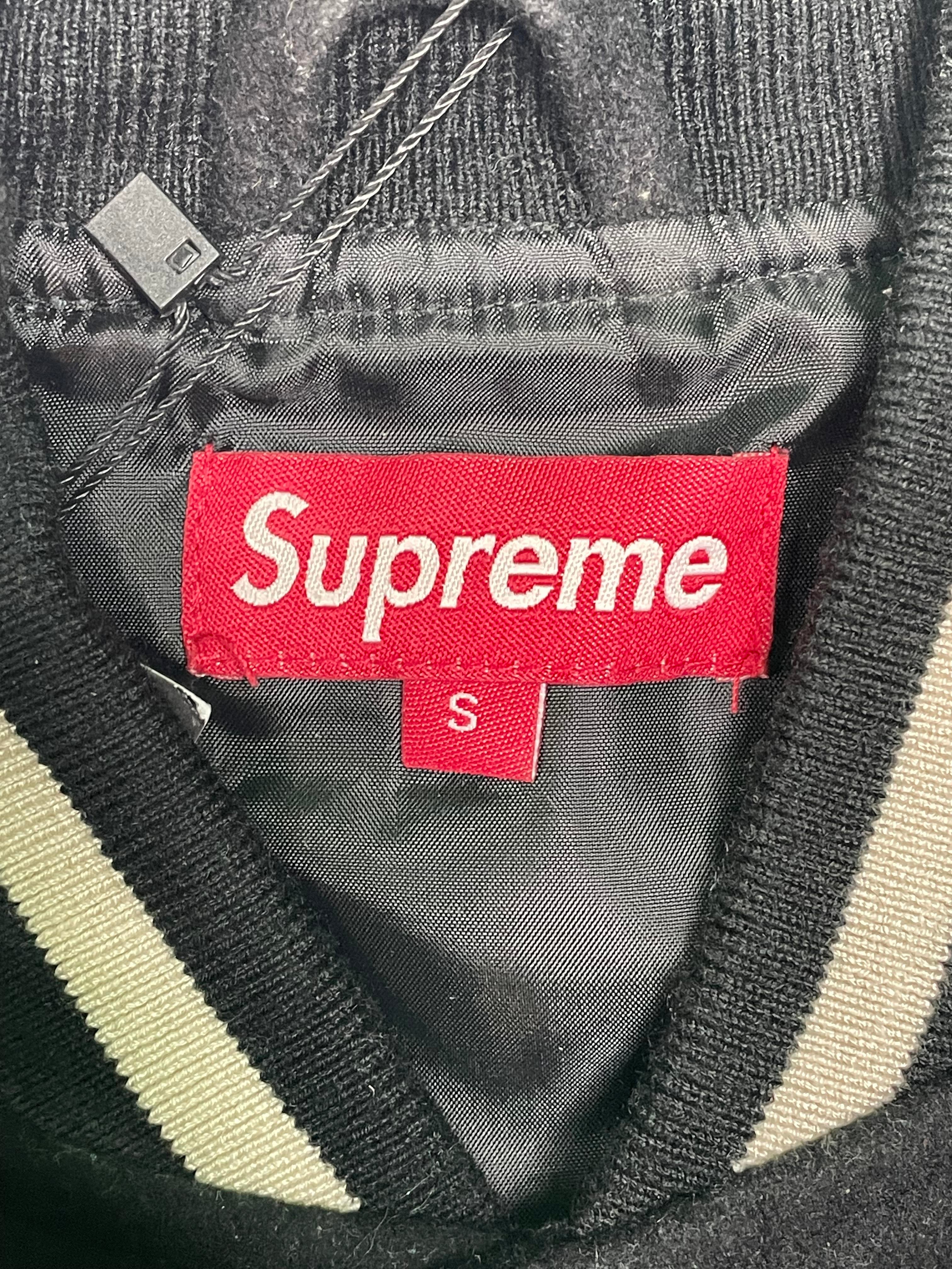 Supreme SS11 'Playboy' Black Varsity Jacket