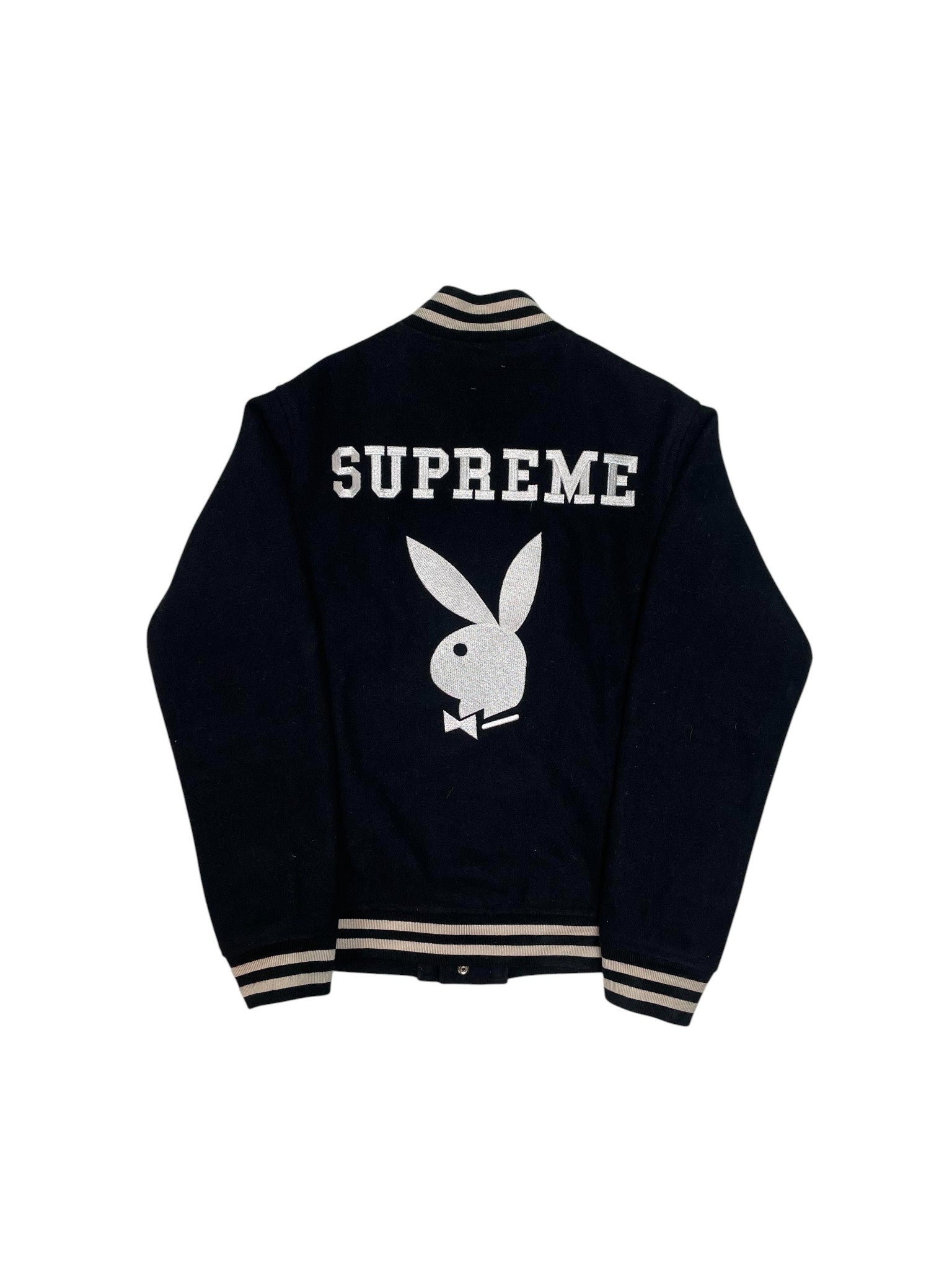 Supreme SS11 'Playboy' Black Varsity Jacket