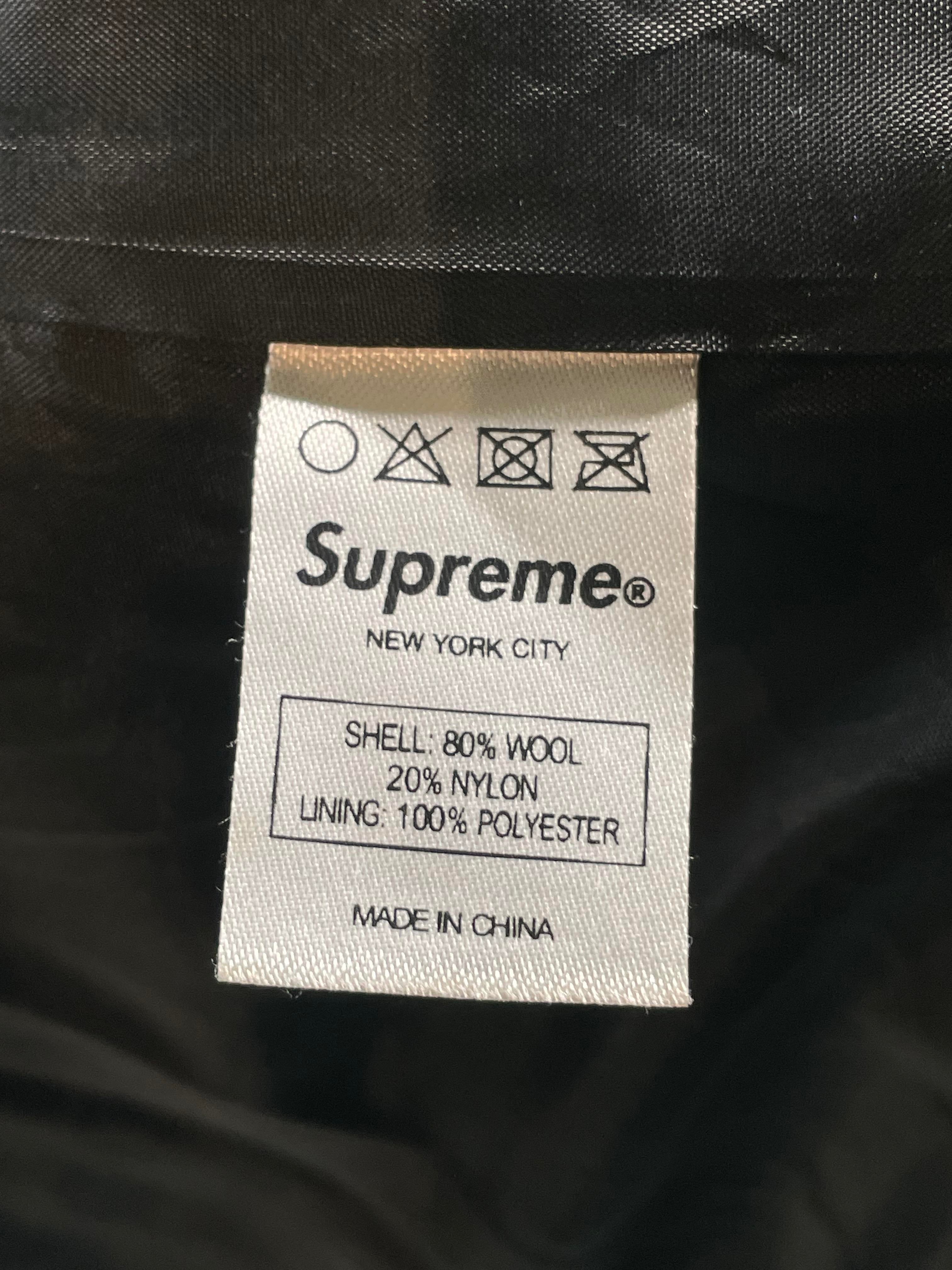 Supreme SS11 'Playboy' Black Varsity Jacket