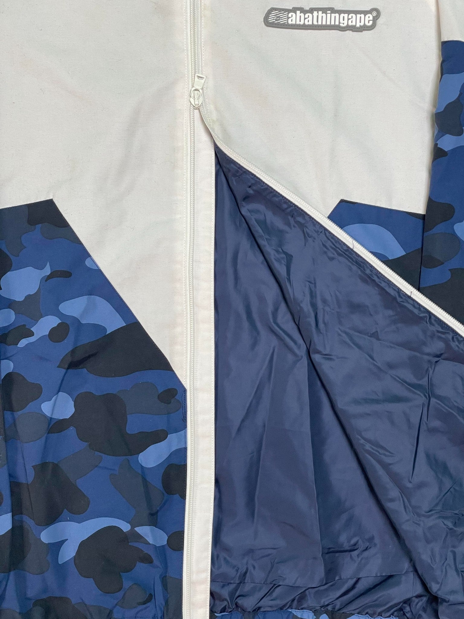 BAPE White, Red & Navy Track Jacket