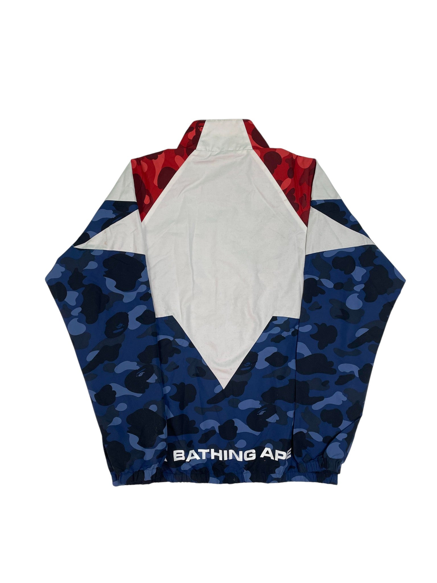 BAPE White, Red & Navy Track Jacket