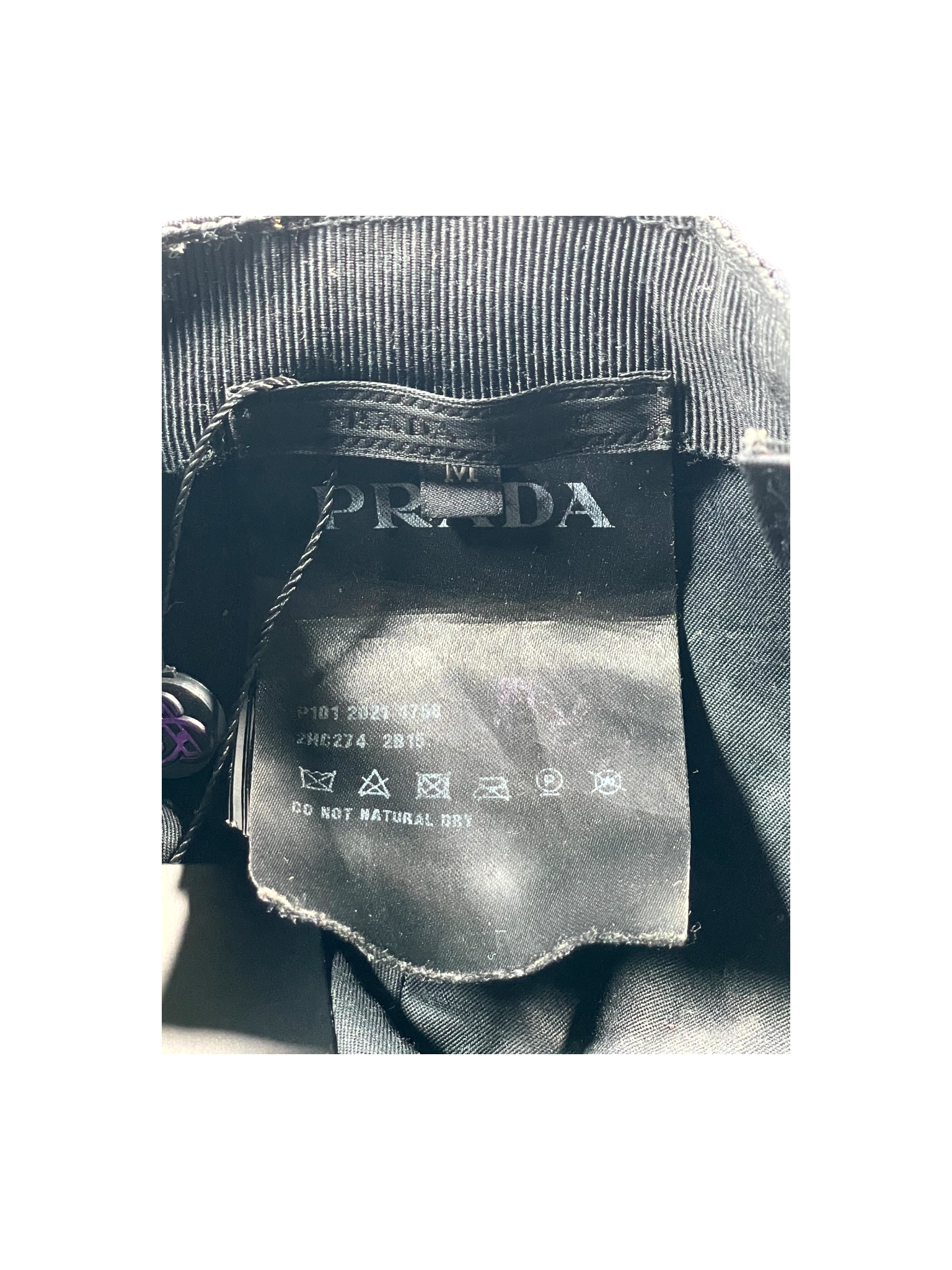 Prada Nylon (Sweat Stains) Black Cap