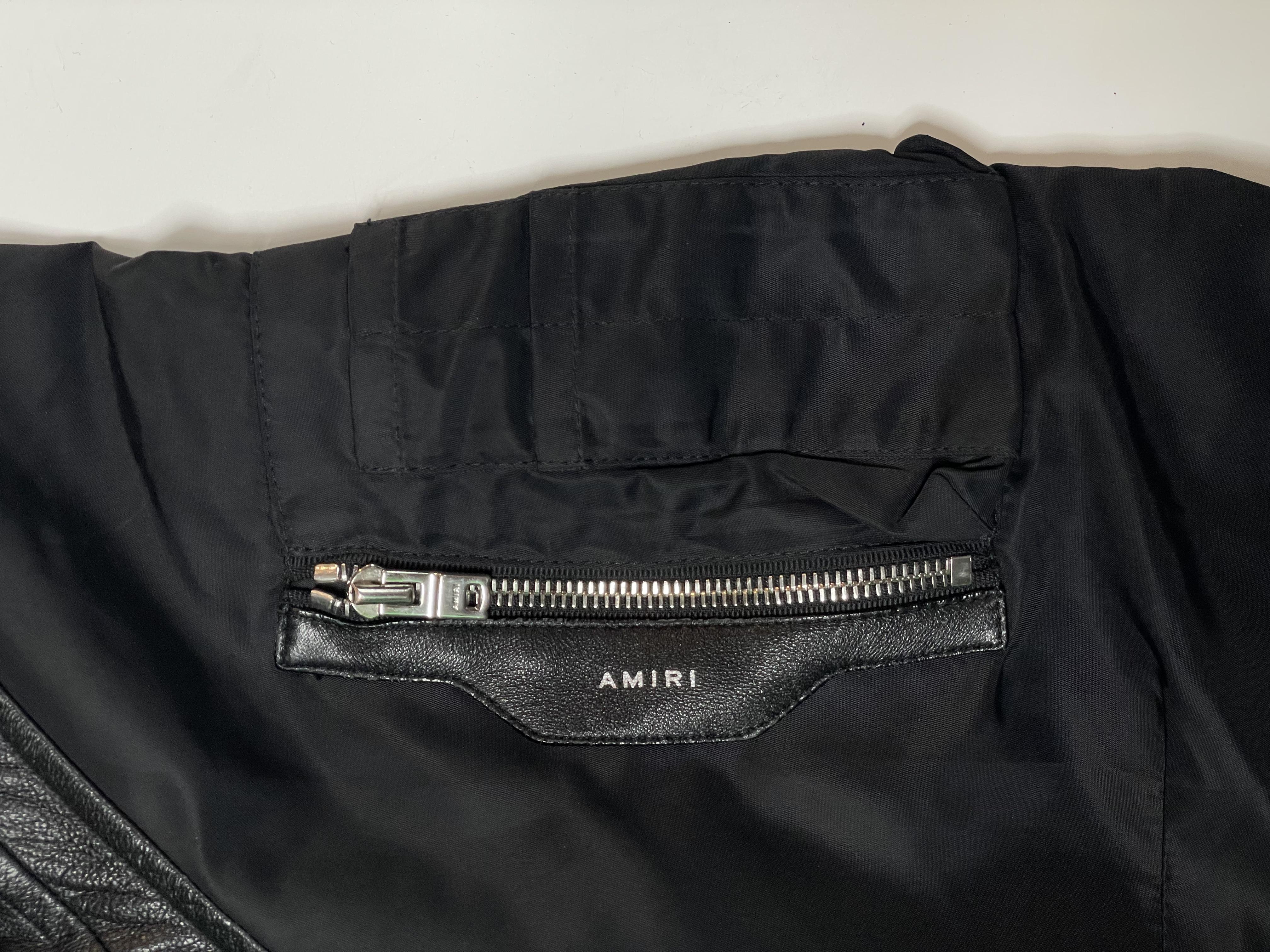 Amiri Fur Black Jacket