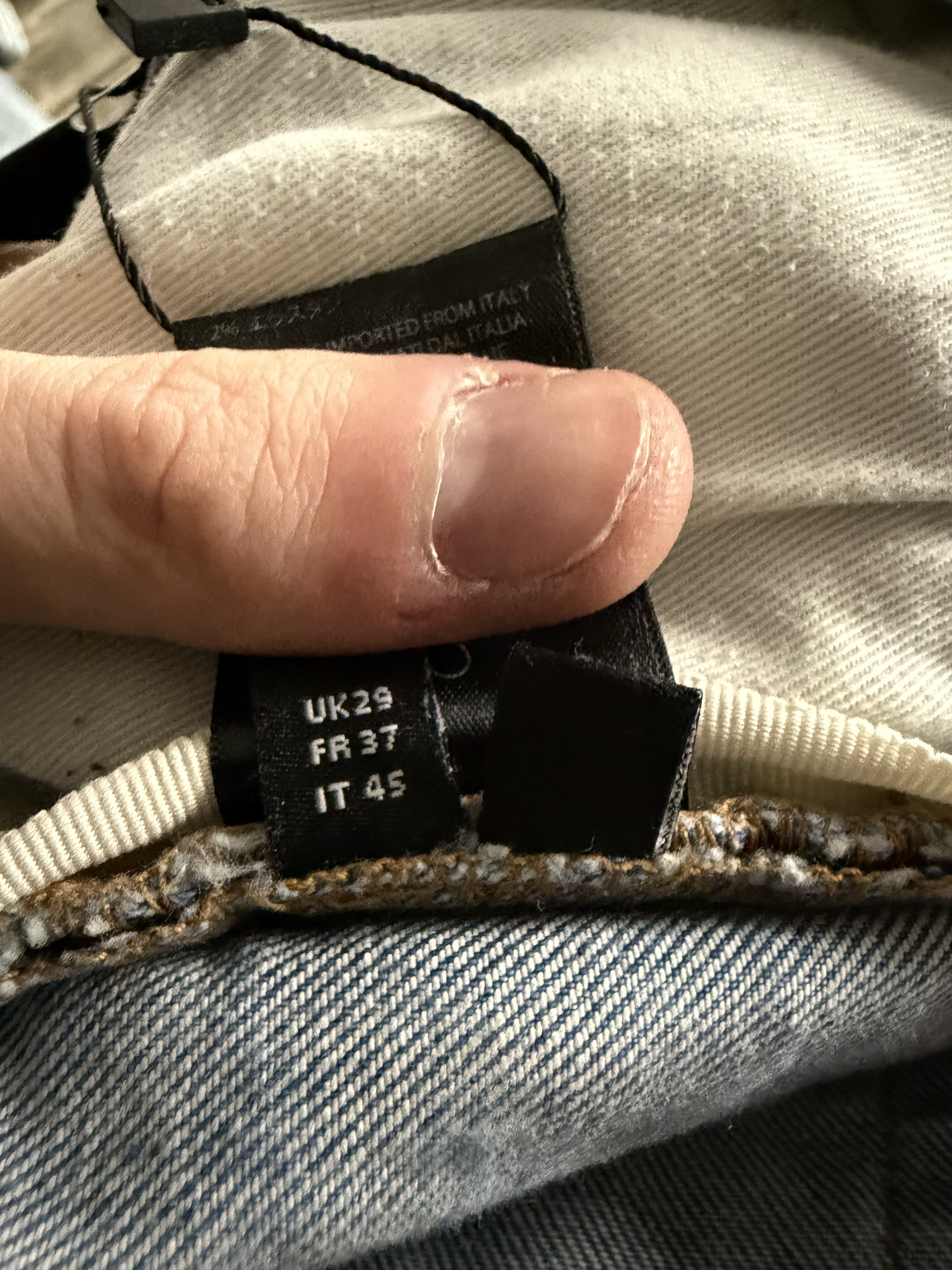 Amiri Plain Thrasher Light Wash Used 30