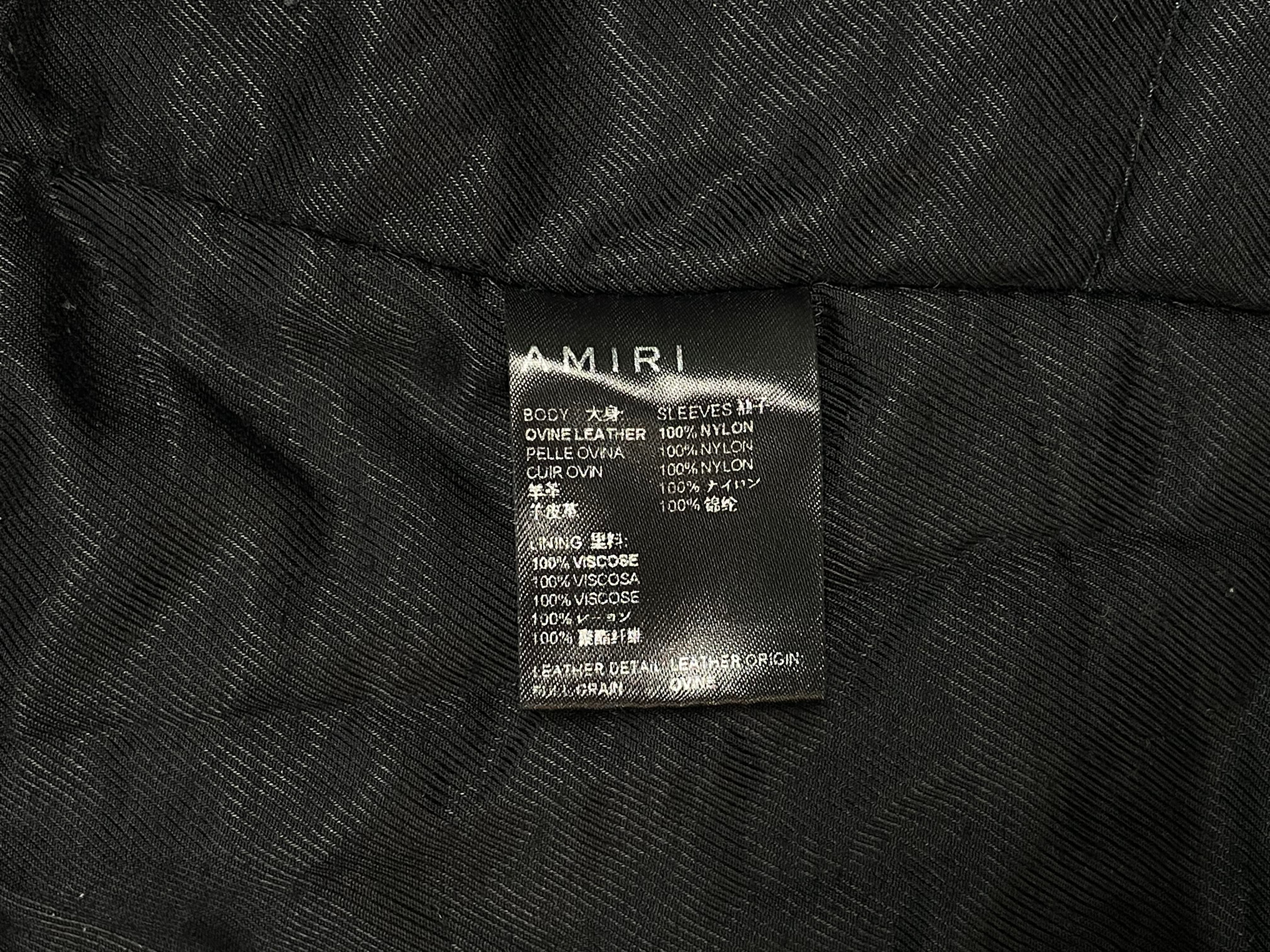 Amiri Fur Black Jacket