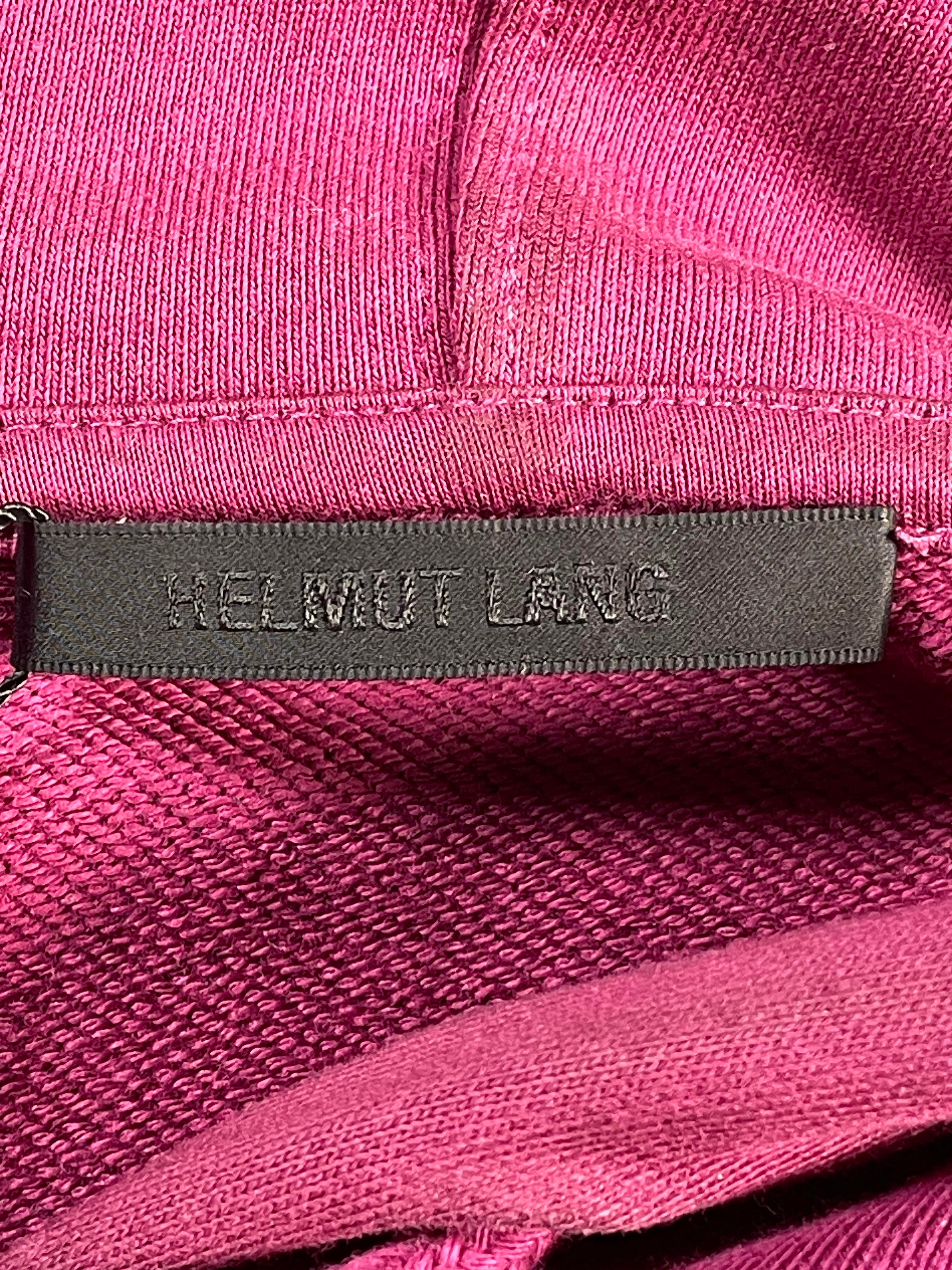 Helmut Lang Classic Maroon & Red Hoodie