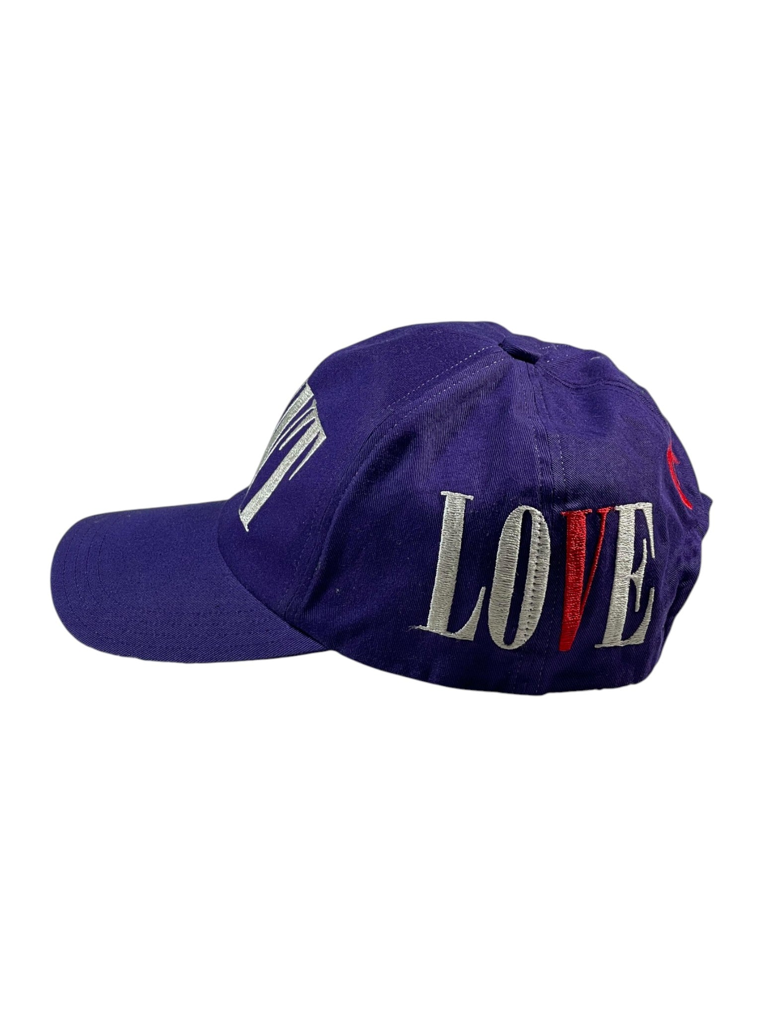 Saint Mxxxxxx x Vlone Purple & Red Cap