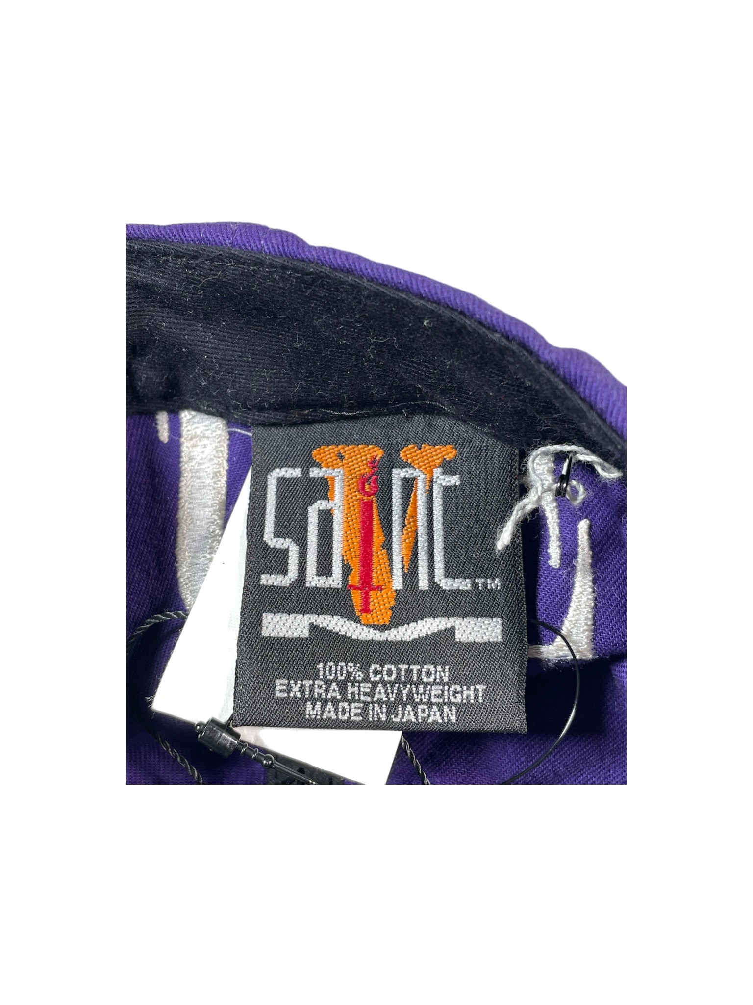 Saint Mxxxxxx x Vlone Purple & Red Cap
