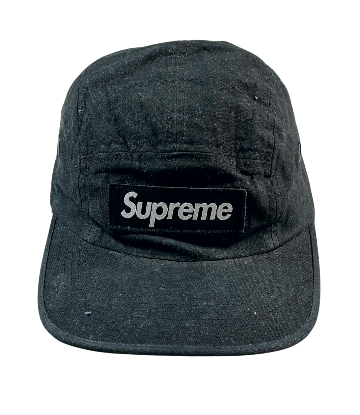 Supreme 5 Panel Black Hat