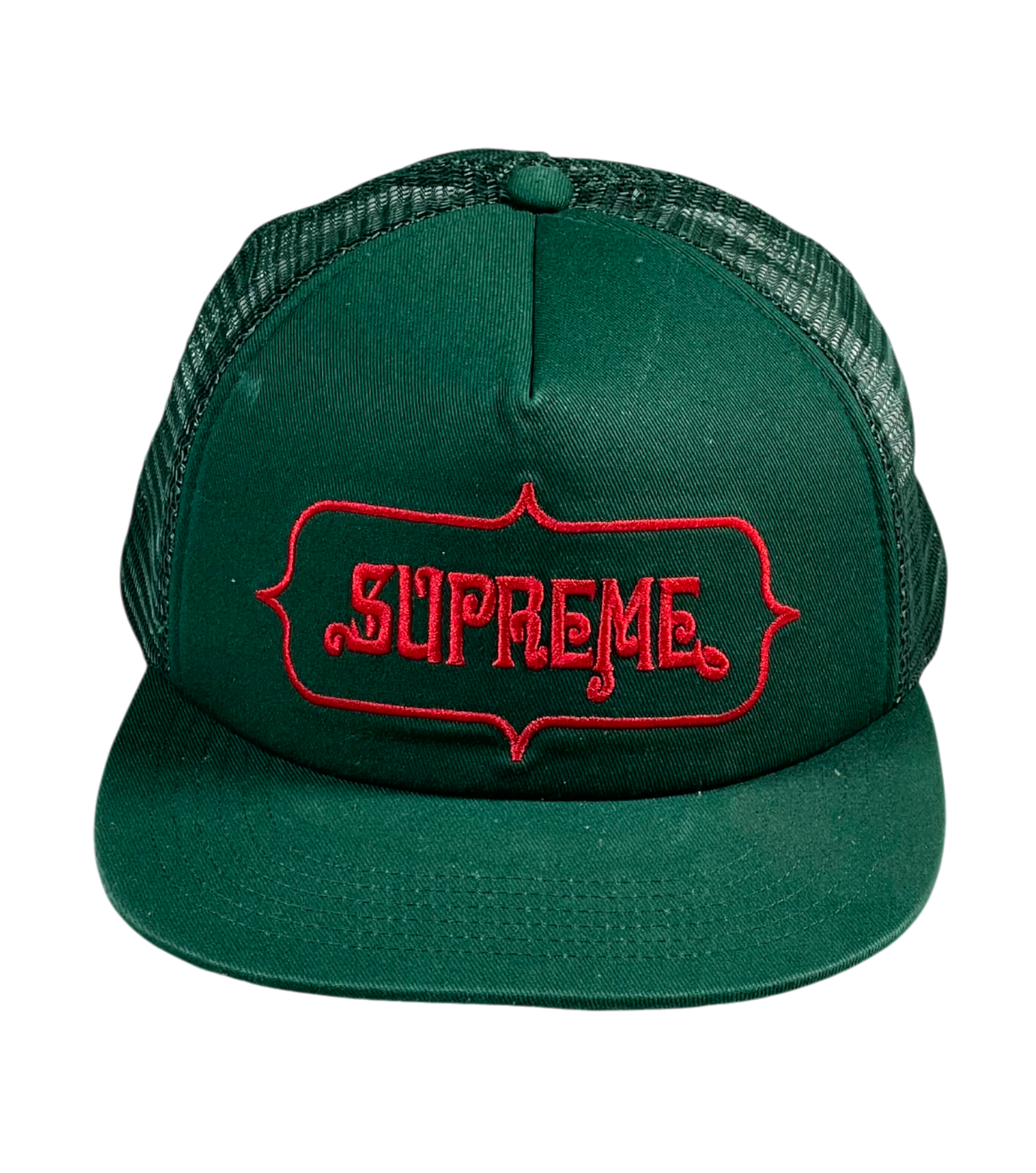 Supreme green & Red Cap