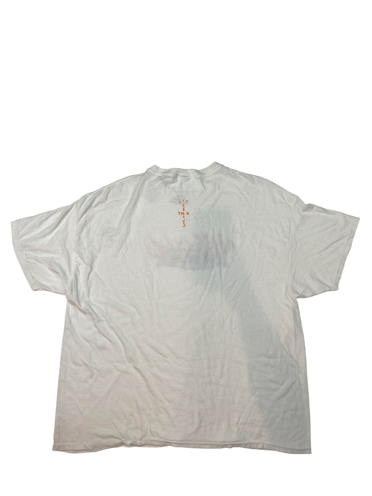Cactus Jack Flames White Tee