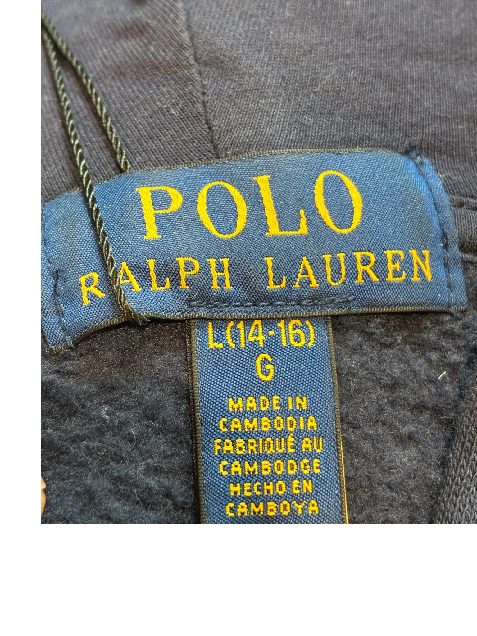 Polo Ralph Lauren Navy & Red Zip Up Hoodie
