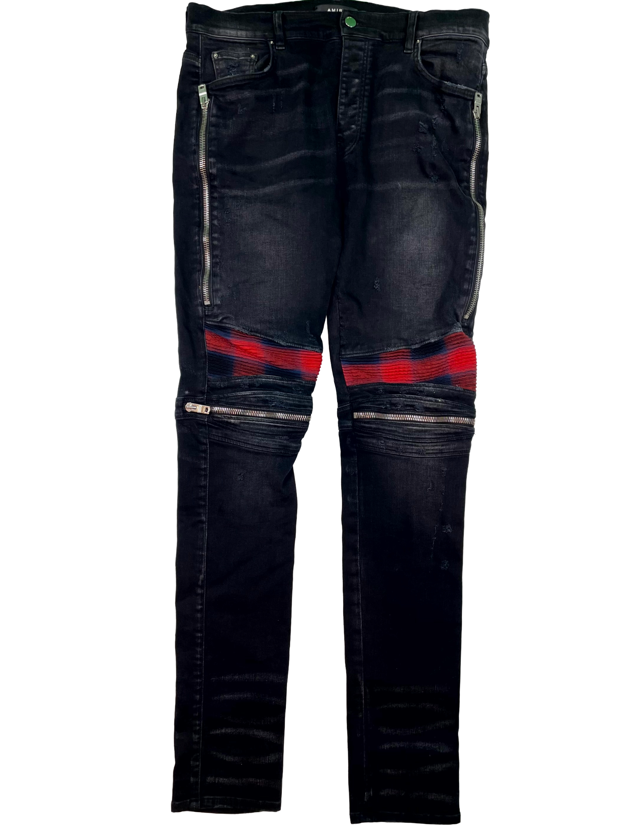 Amiri Mx2 Patch Black & Red Jeans