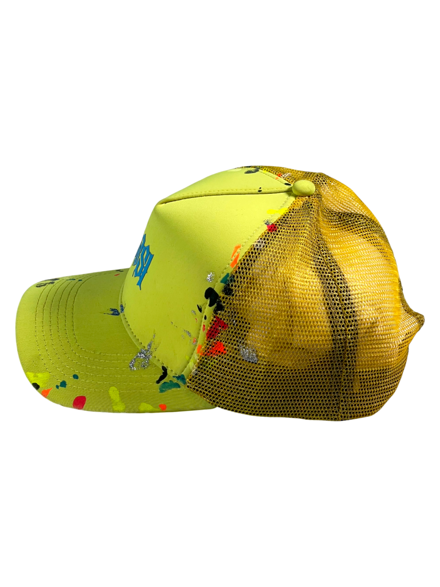 Bossi Trucker Splatter Yellow Cap