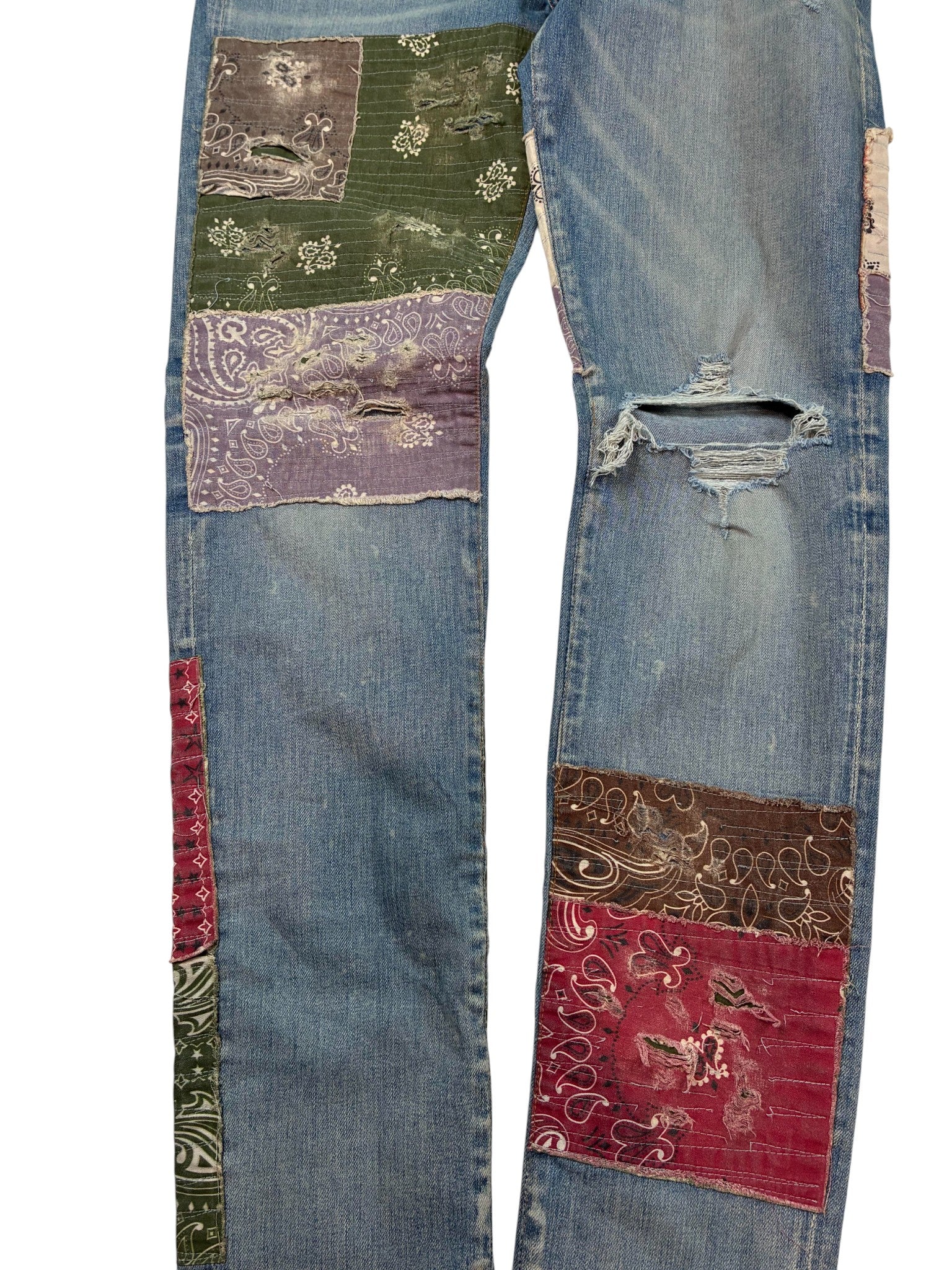 Amiri 'Bandana' Light Wash Jeans