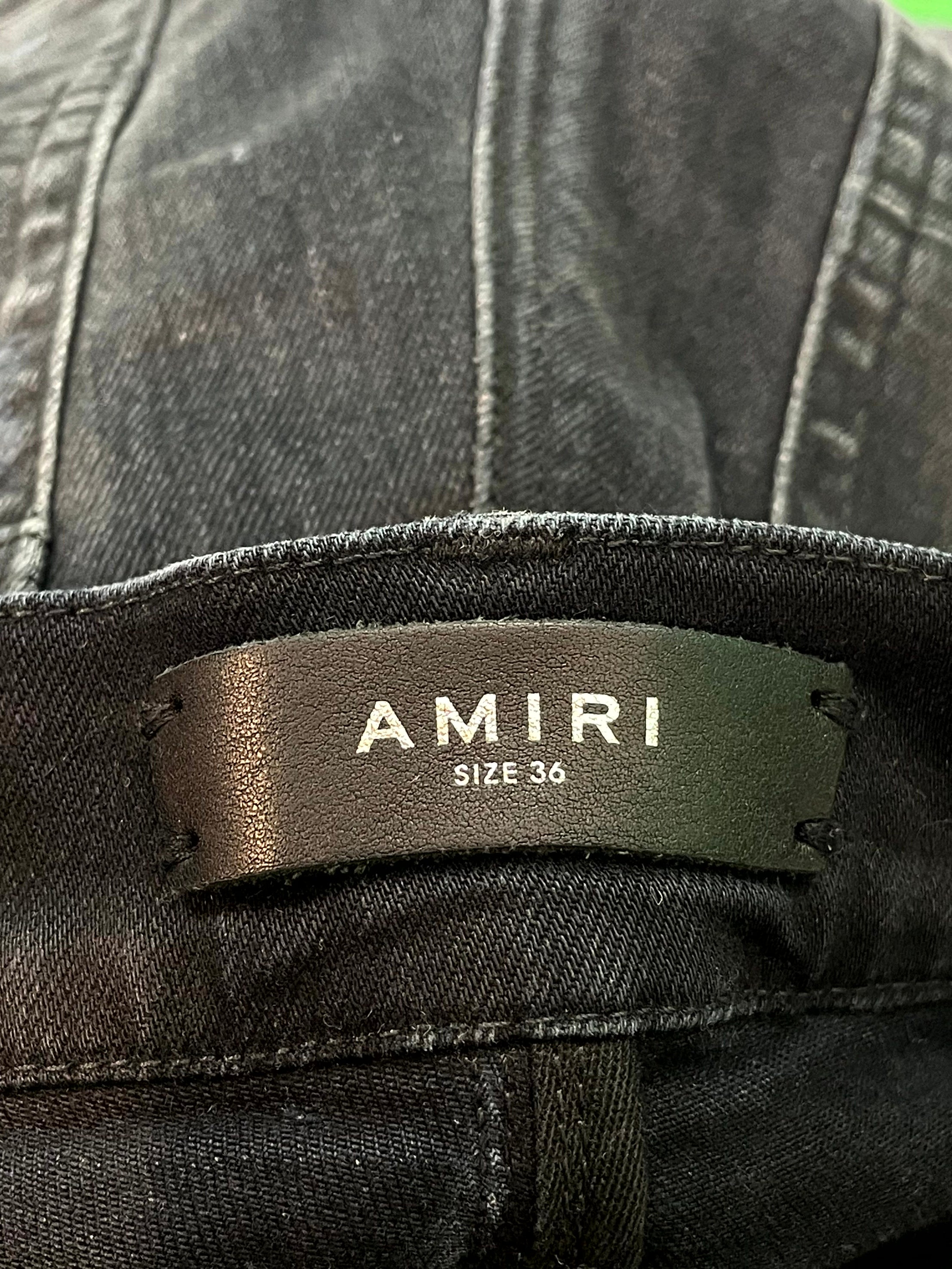 Amiri Mx2 Patch Black & Red Jeans